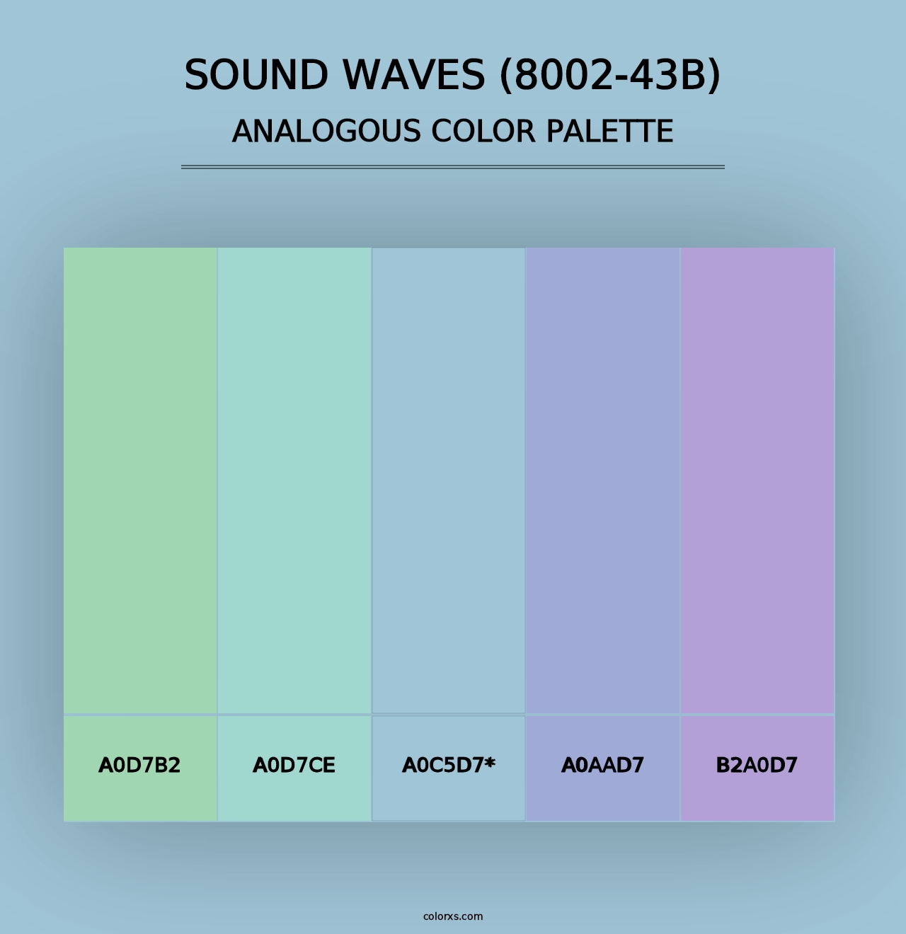 Sound Waves (8002-43B) - Analogous Color Palette