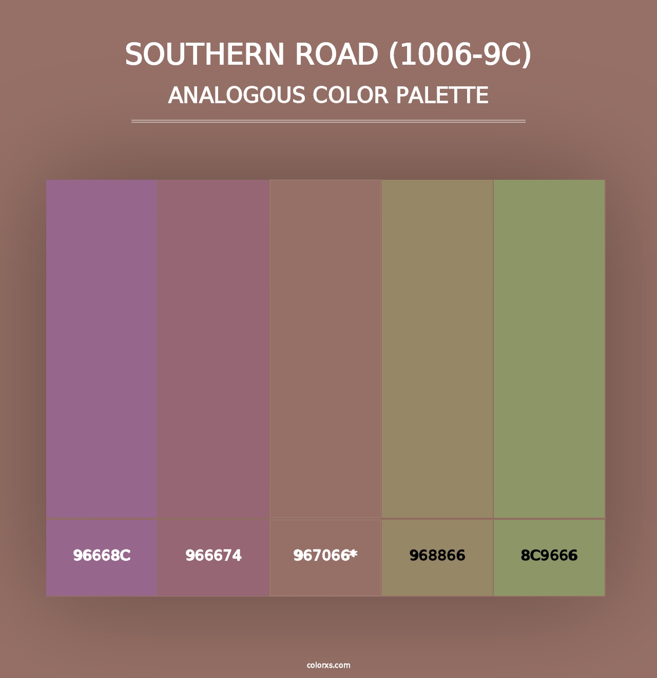 Southern Road (1006-9C) - Analogous Color Palette