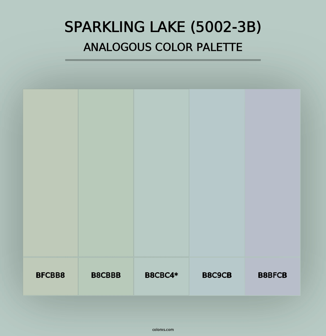 Sparkling Lake (5002-3B) - Analogous Color Palette