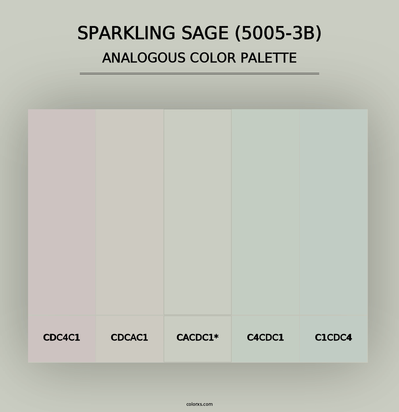 Sparkling Sage (5005-3B) - Analogous Color Palette