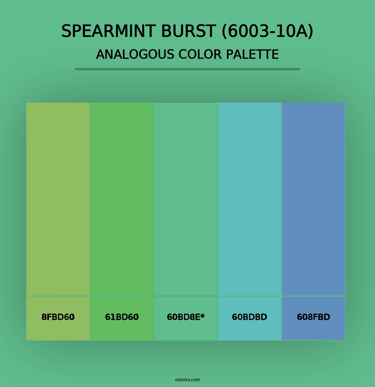 Spearmint Burst (6003-10A) - Analogous Color Palette