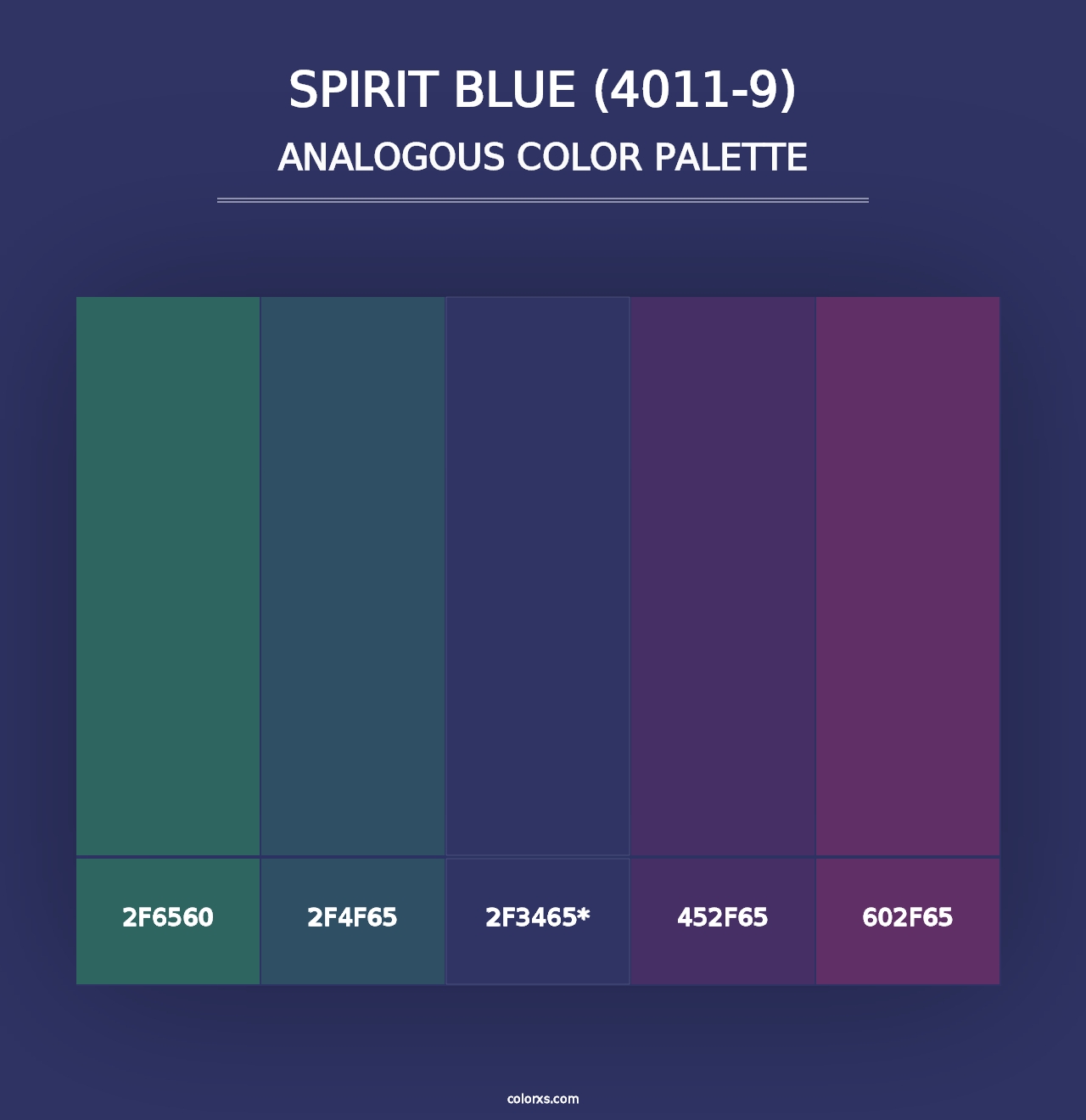 Spirit Blue (4011-9) - Analogous Color Palette