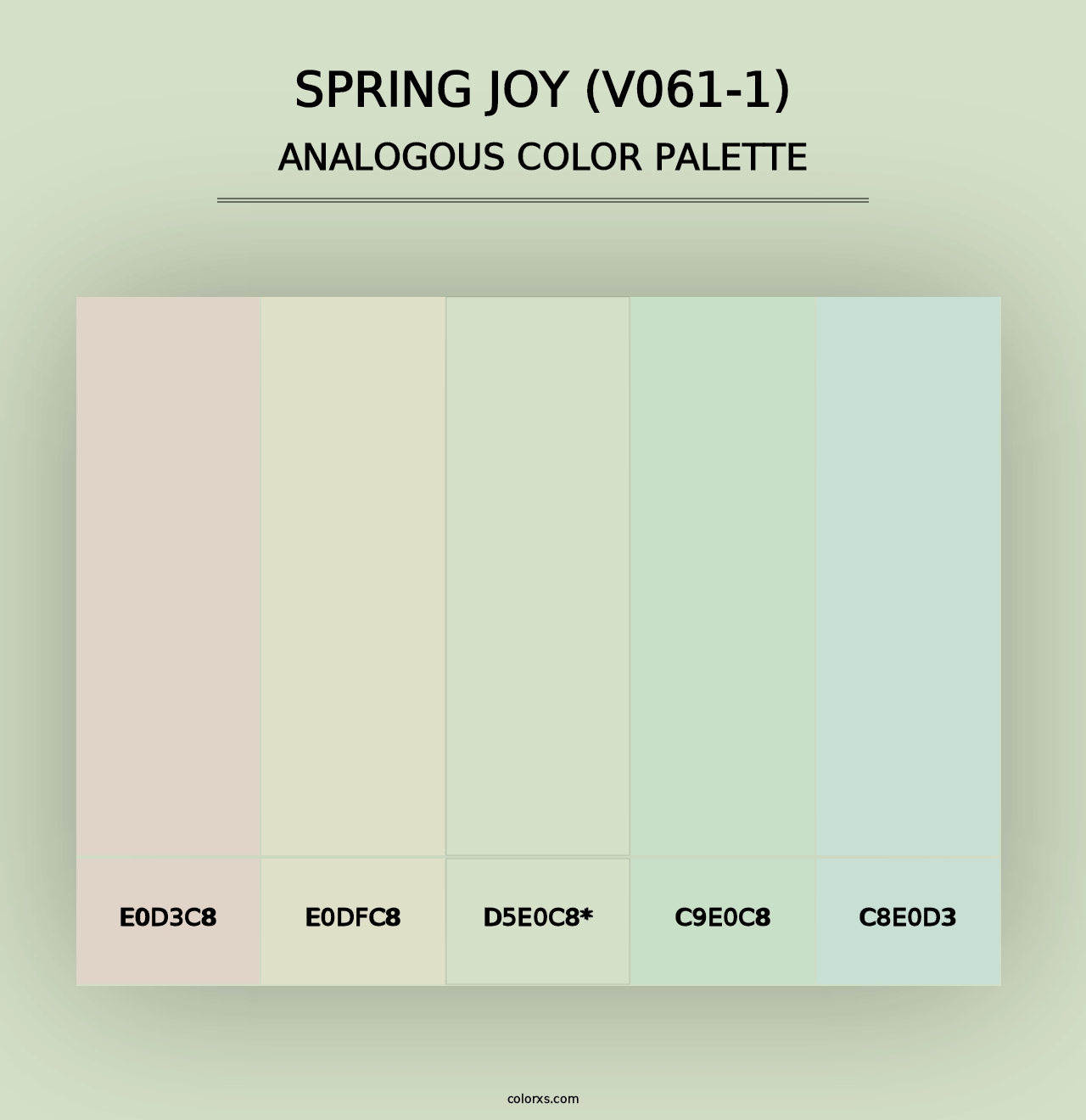 Spring Joy (V061-1) - Analogous Color Palette