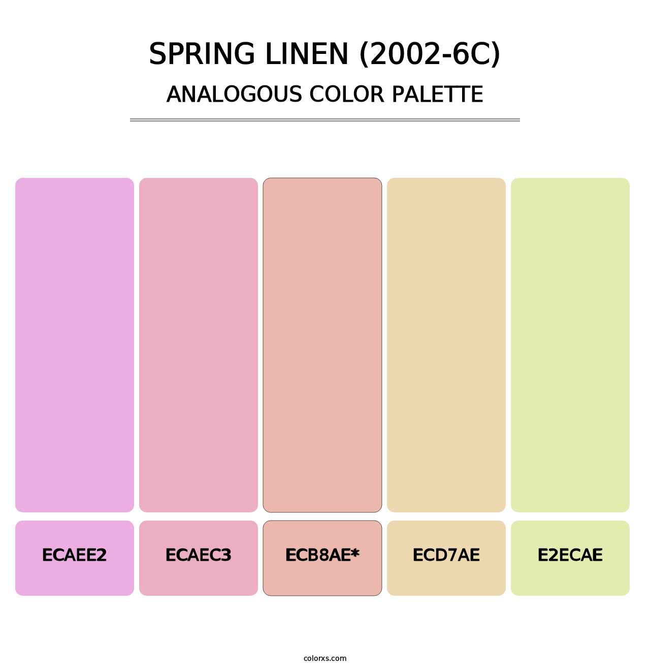 Spring Linen (2002-6C) - Analogous Color Palette