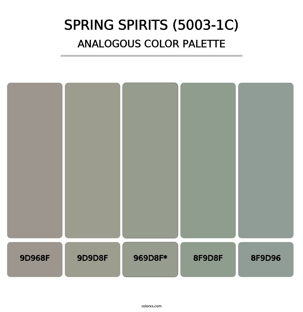 Spring Spirits (5003-1C) - Analogous Color Palette