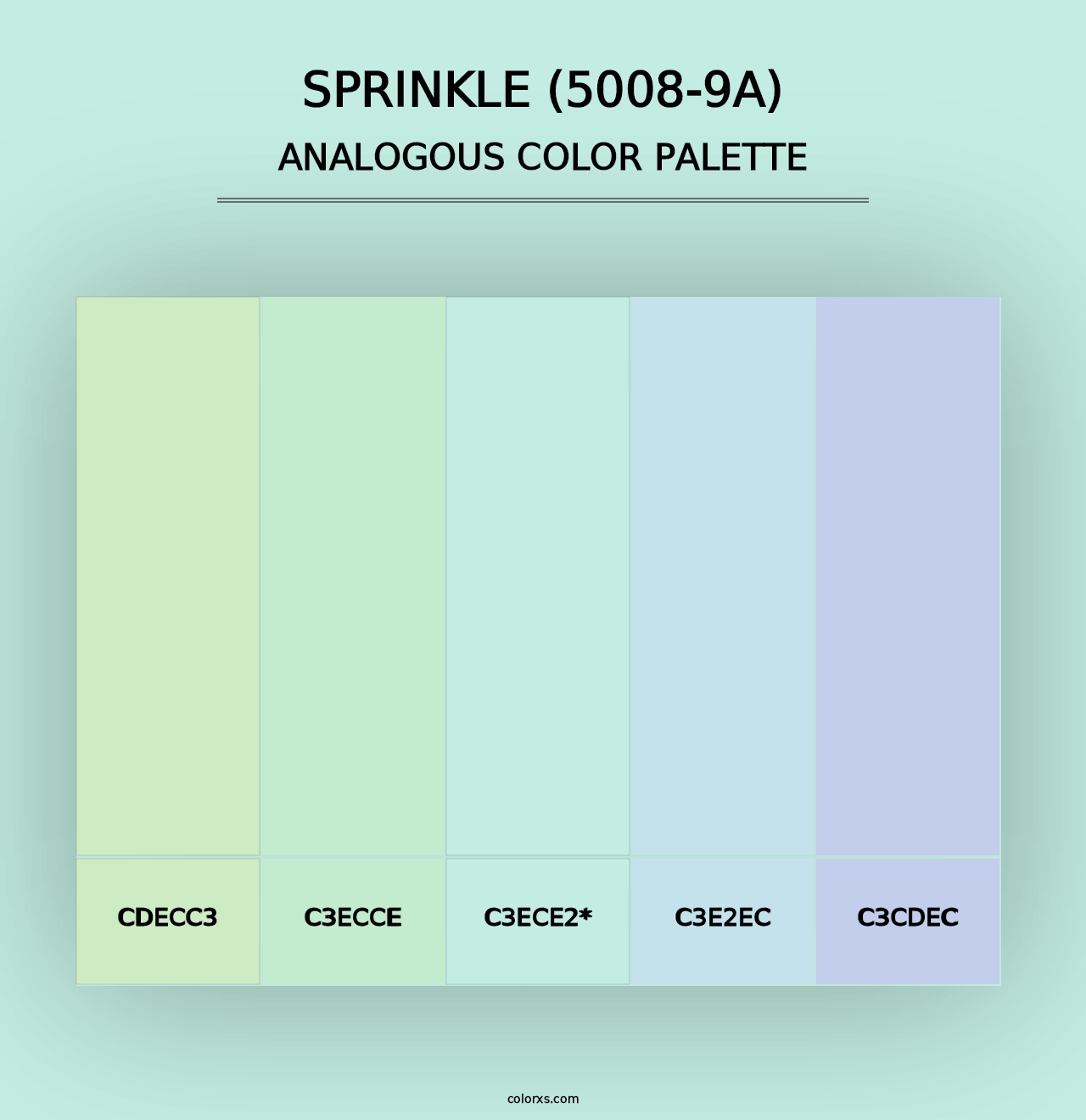 Sprinkle (5008-9A) - Analogous Color Palette