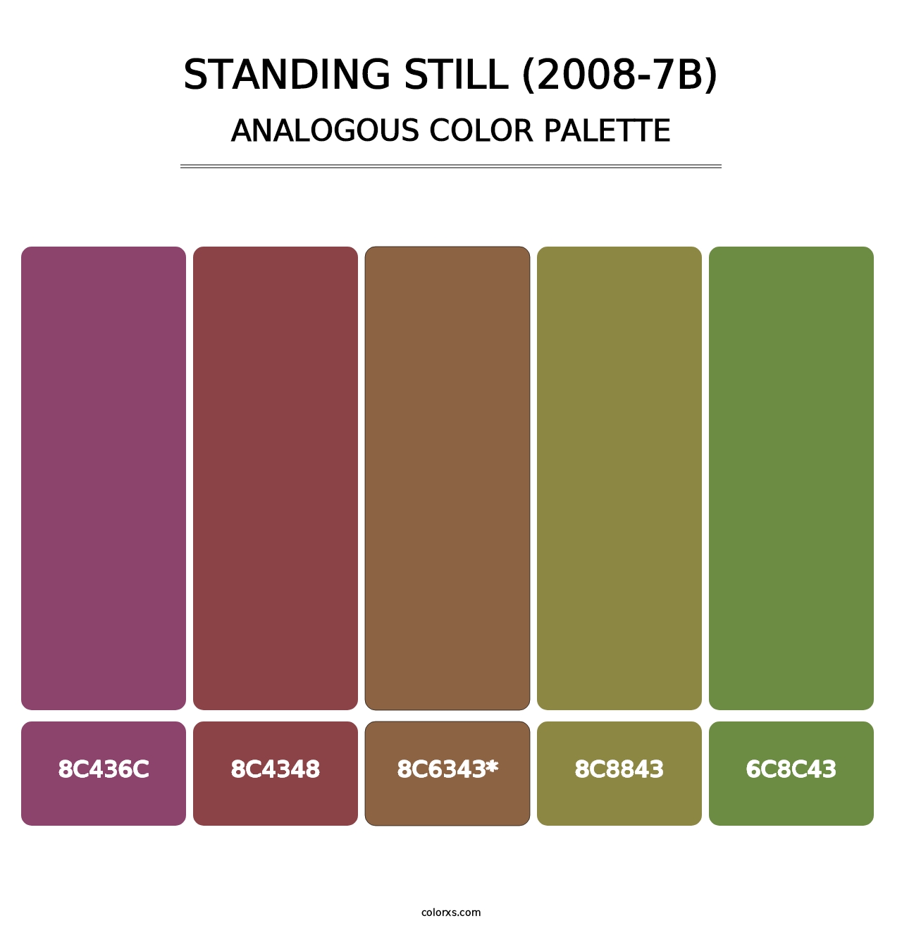 Standing Still (2008-7B) - Analogous Color Palette