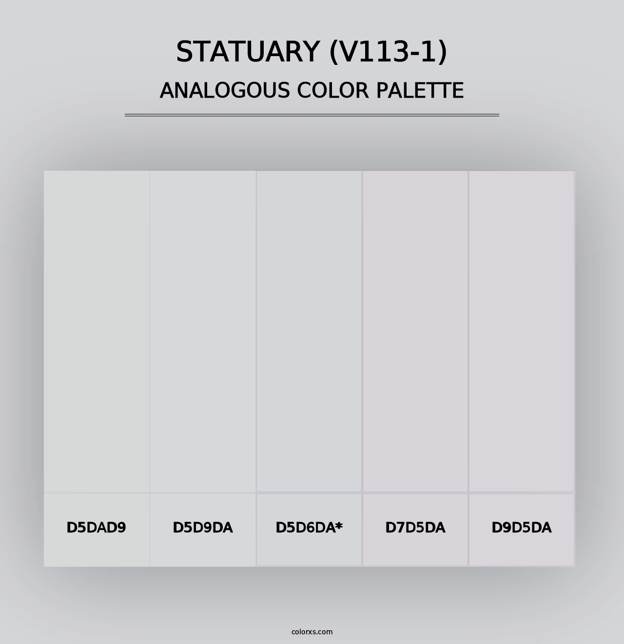 Statuary (V113-1) - Analogous Color Palette