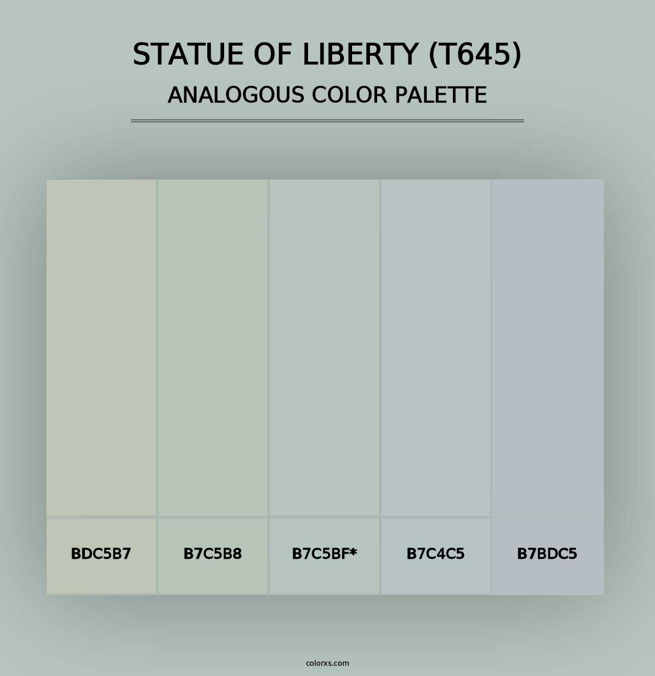 Statue of Liberty (T645) - Analogous Color Palette