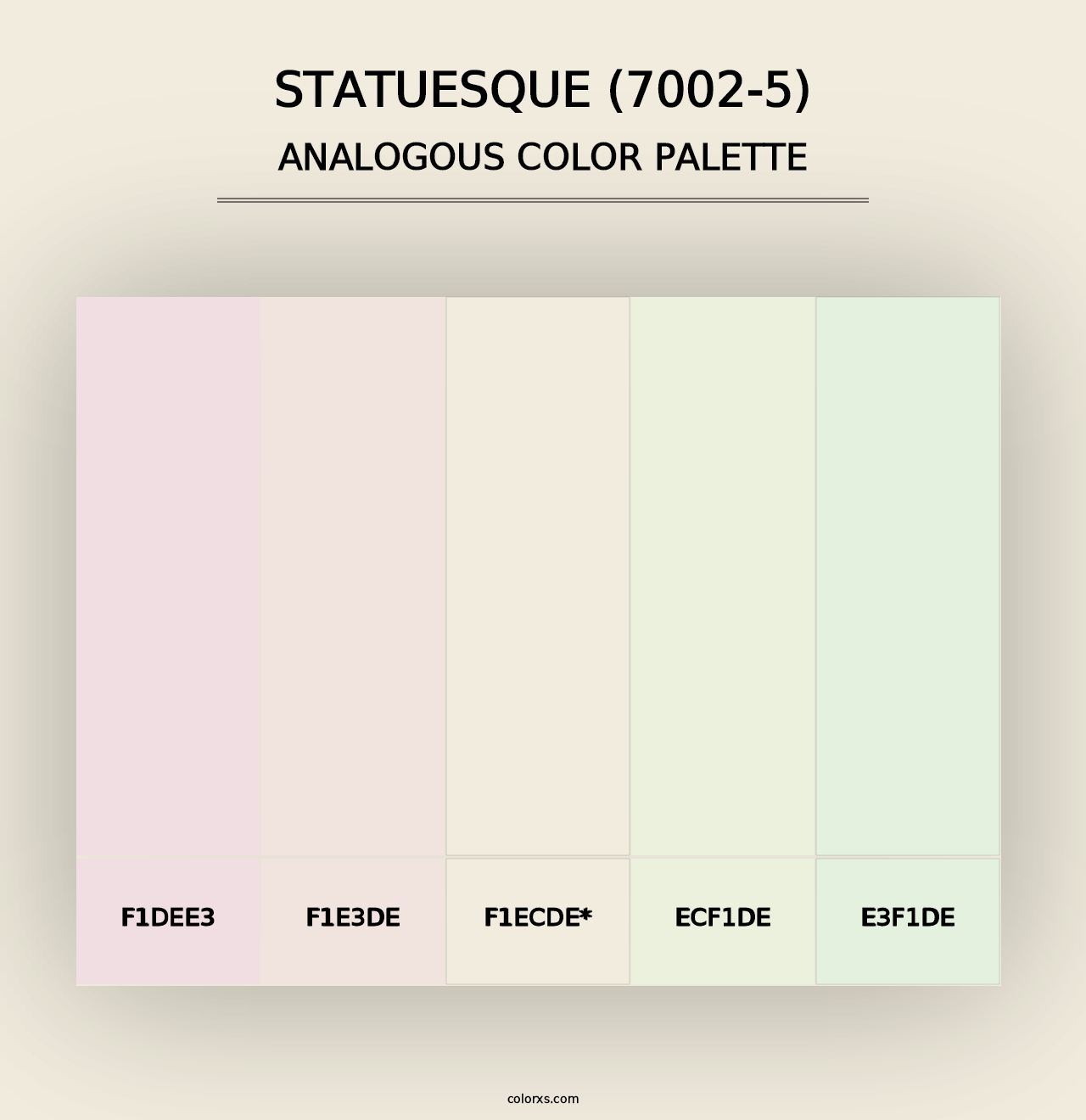 Statuesque (7002-5) - Analogous Color Palette