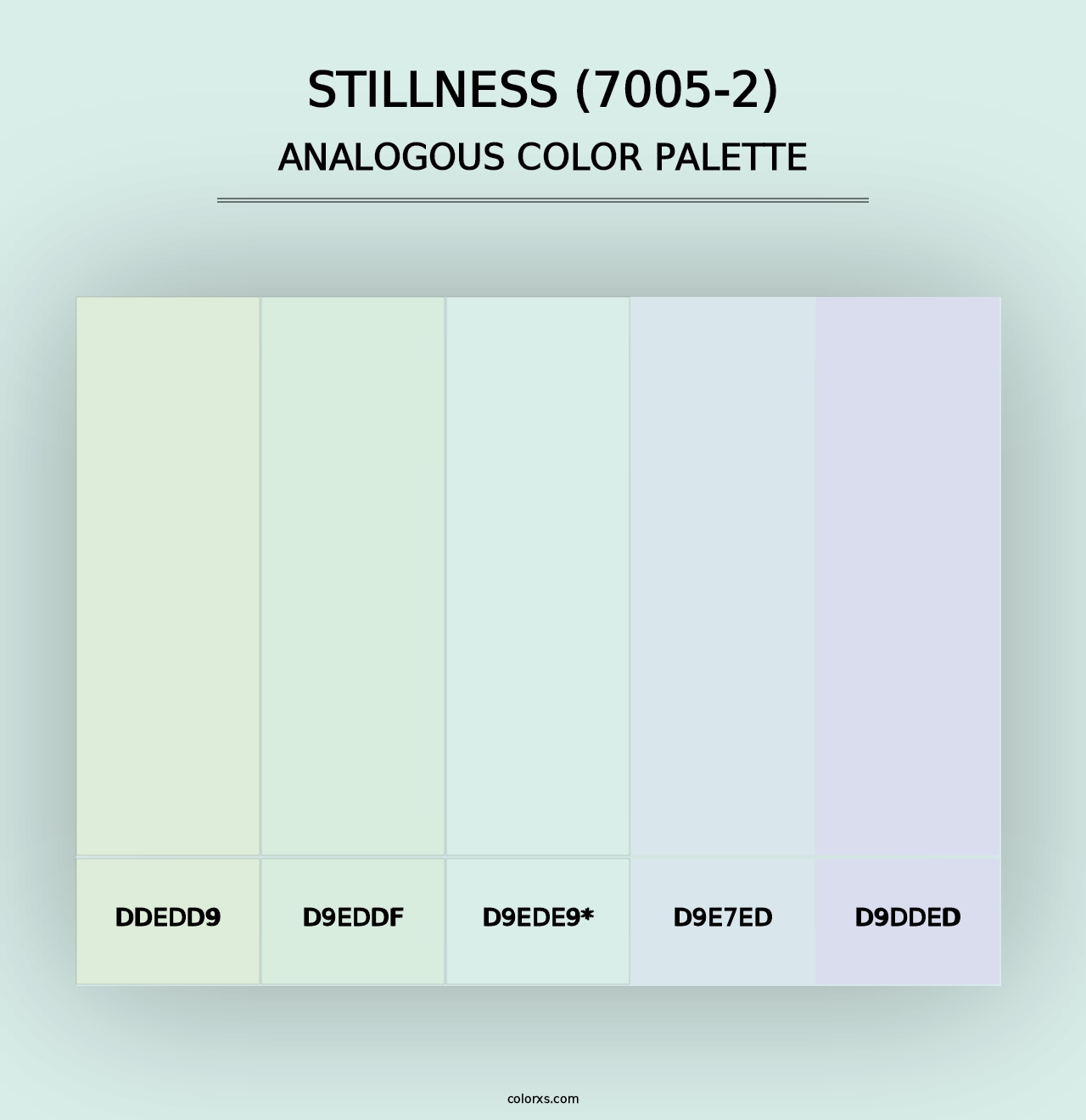 Stillness (7005-2) - Analogous Color Palette