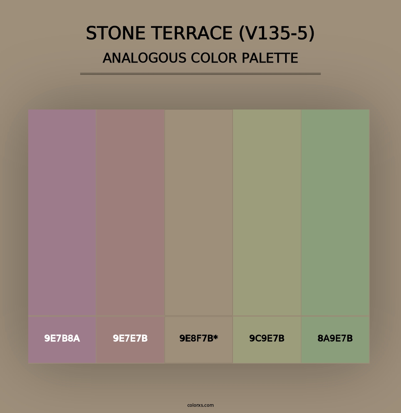 Stone Terrace (V135-5) - Analogous Color Palette