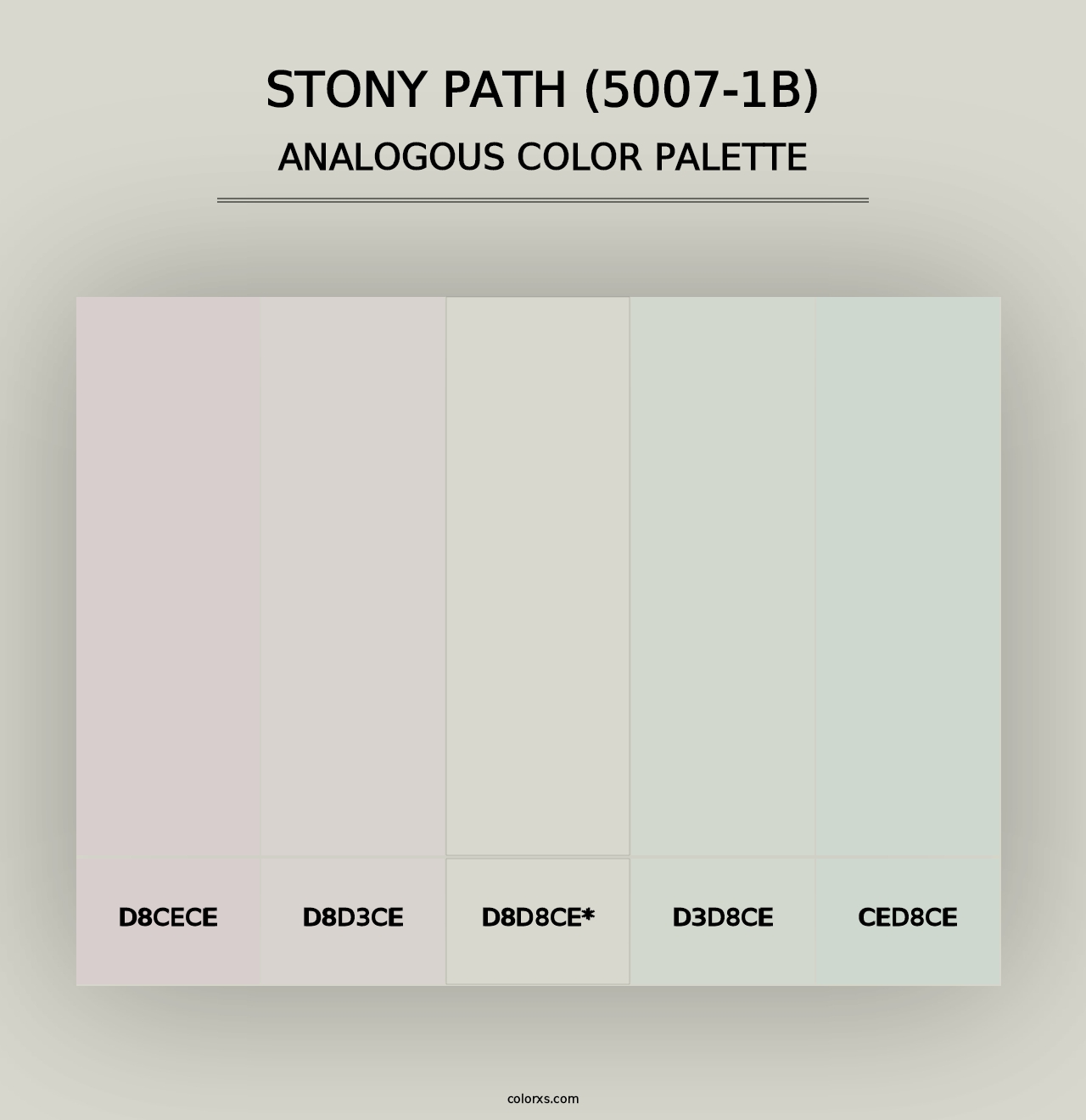 Stony Path (5007-1B) - Analogous Color Palette