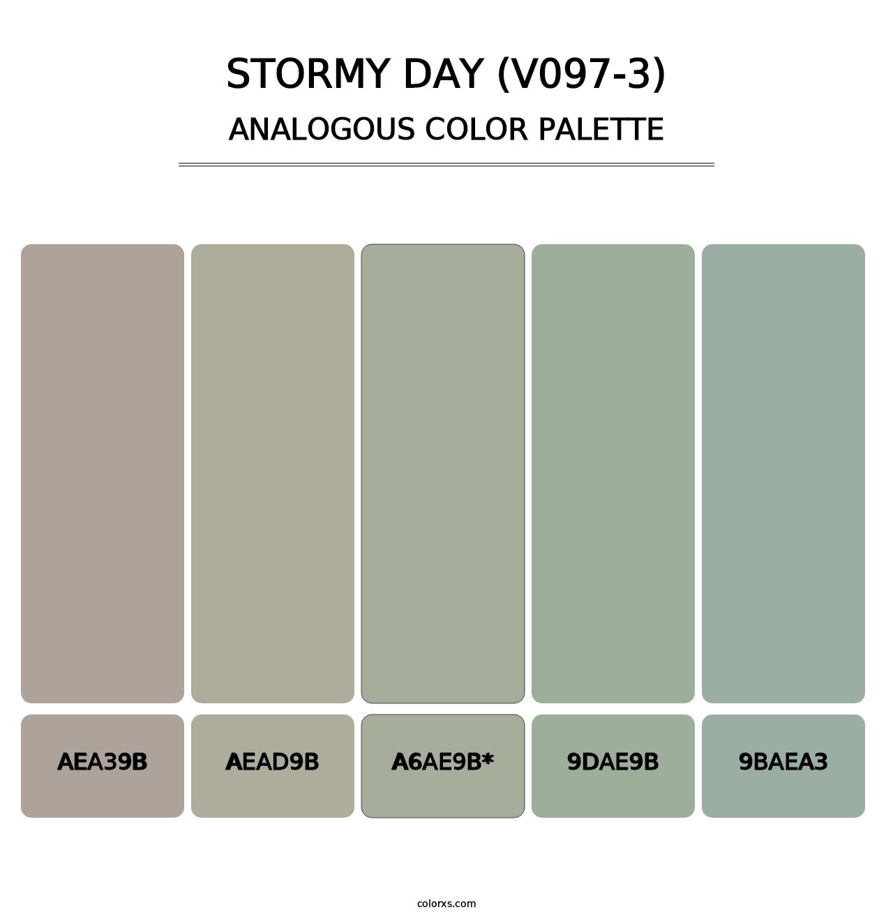 Stormy Day (V097-3) - Analogous Color Palette