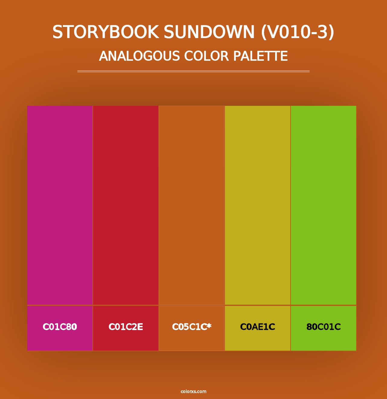 Storybook Sundown (V010-3) - Analogous Color Palette