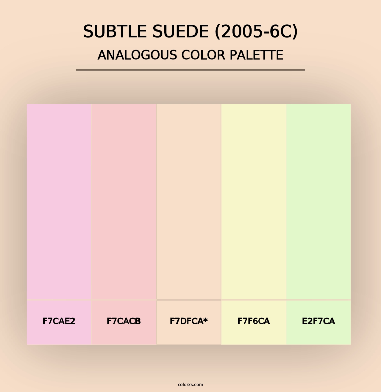 Subtle Suede (2005-6C) - Analogous Color Palette