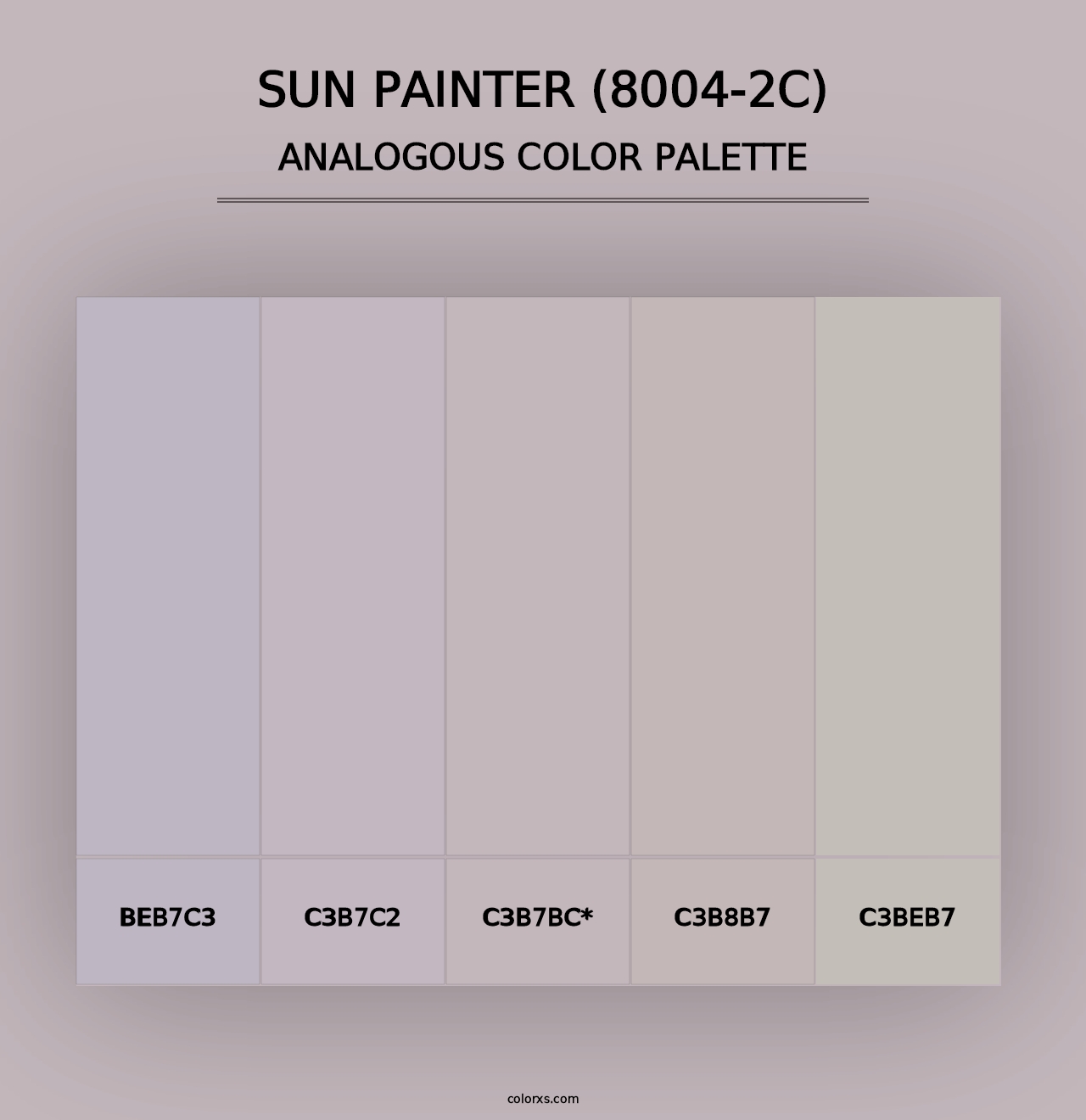 Sun Painter (8004-2C) - Analogous Color Palette