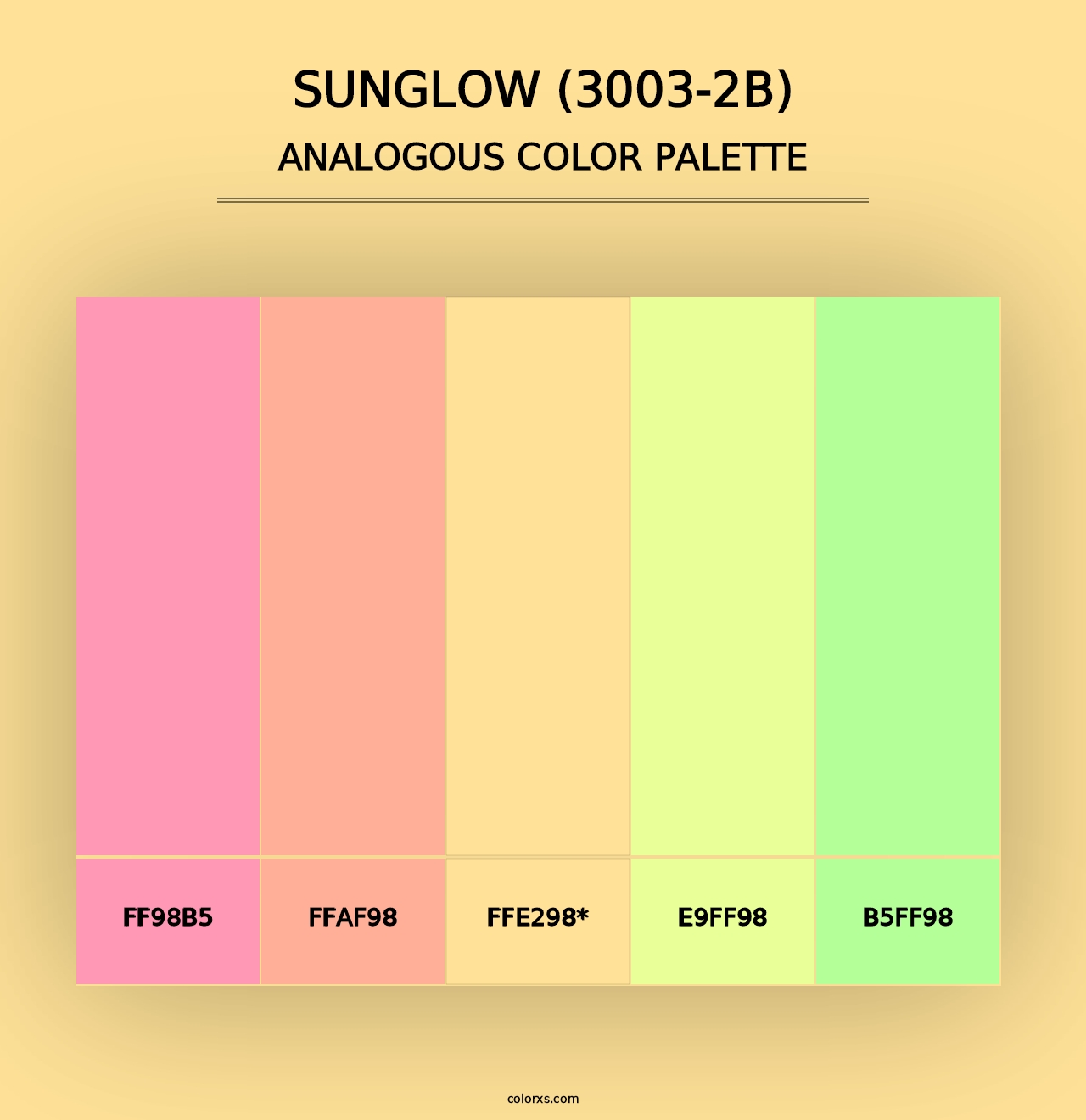 Sunglow (3003-2B) - Analogous Color Palette