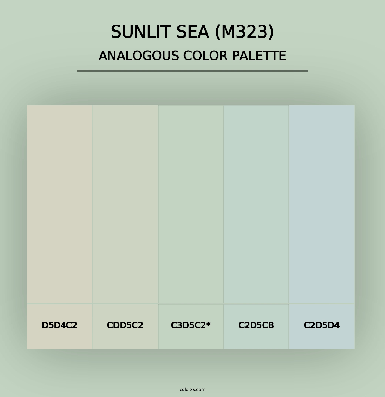 Sunlit Sea (M323) - Analogous Color Palette