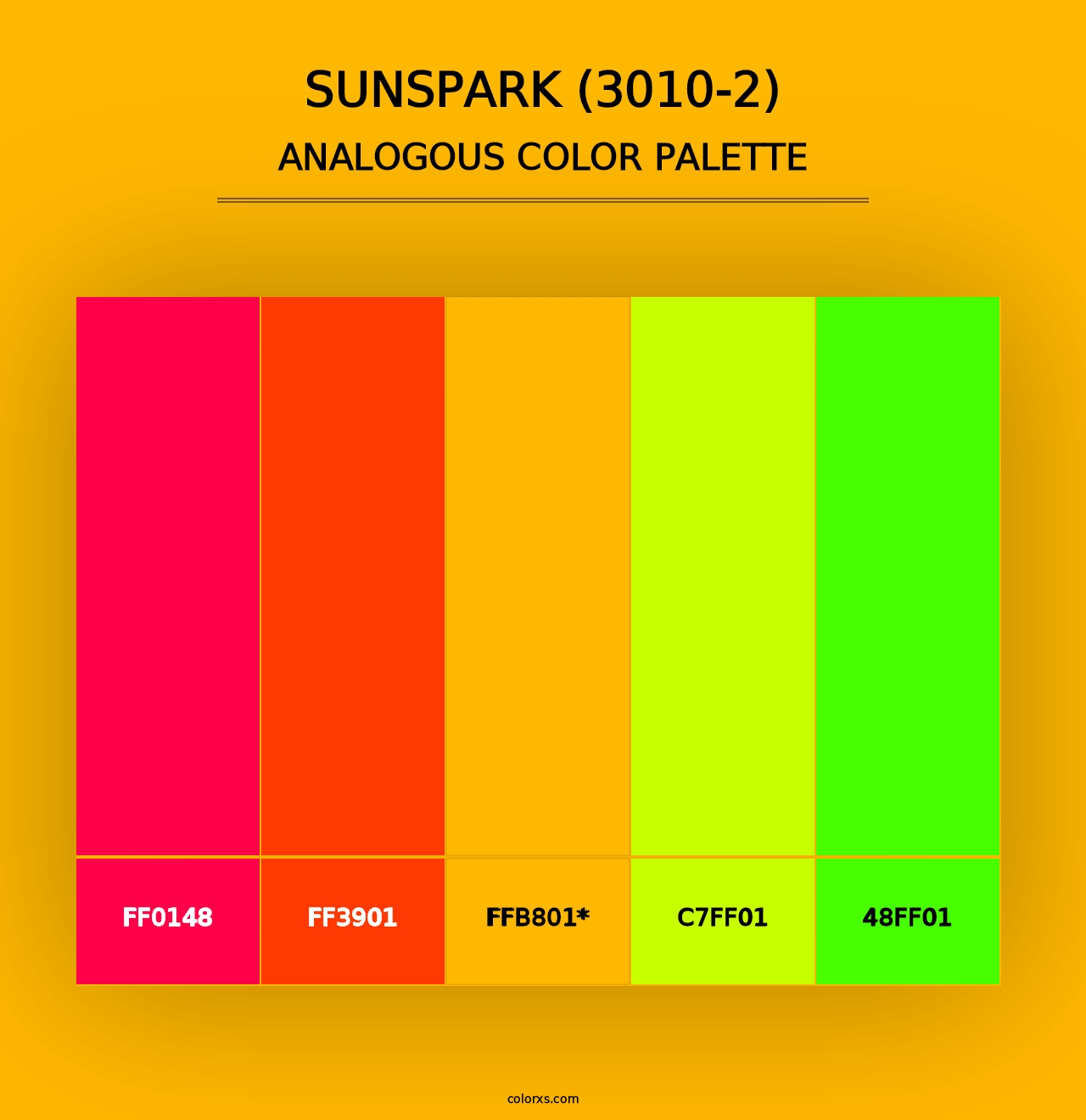 Sunspark (3010-2) - Analogous Color Palette