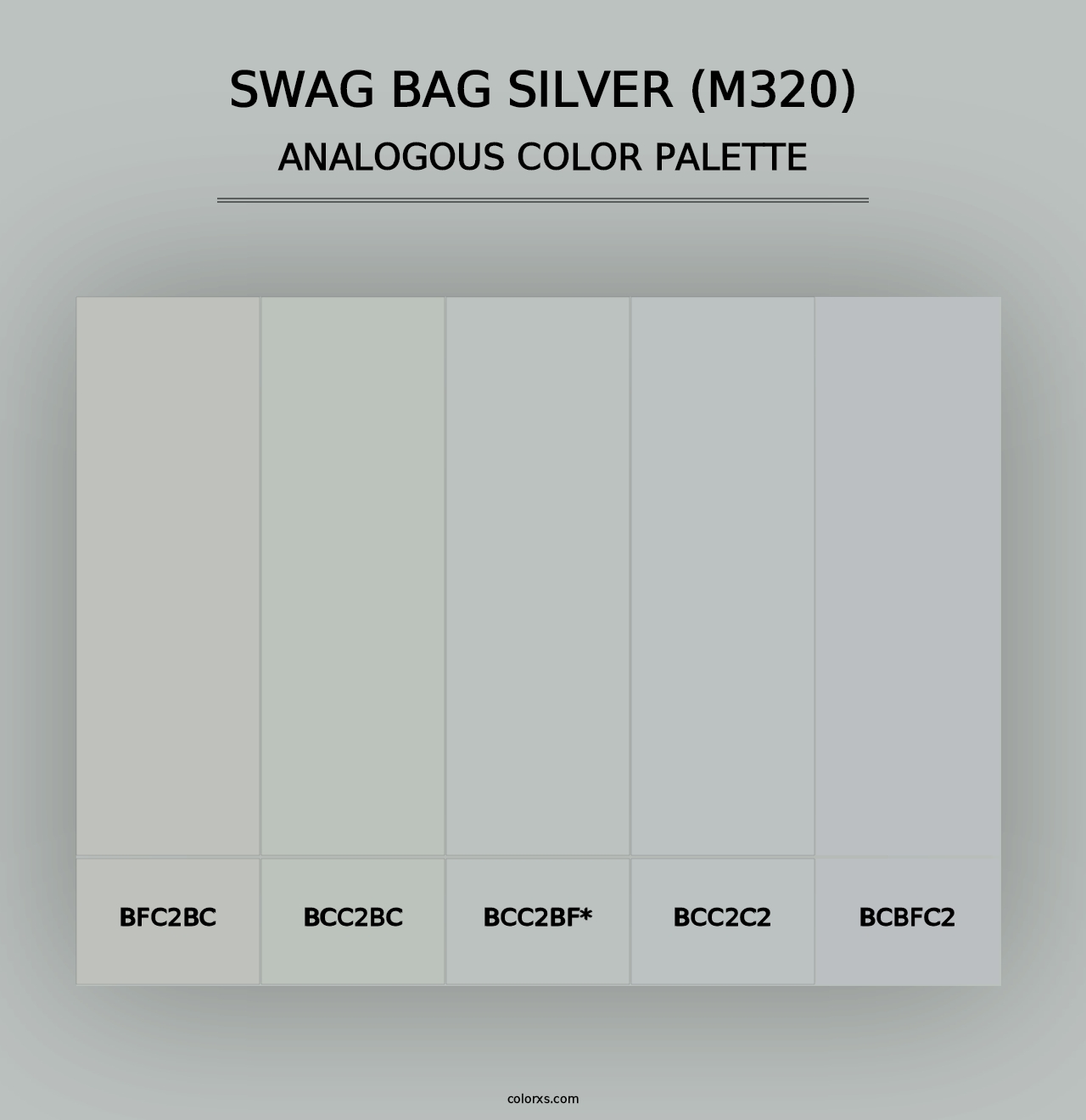 Swag Bag Silver (M320) - Analogous Color Palette