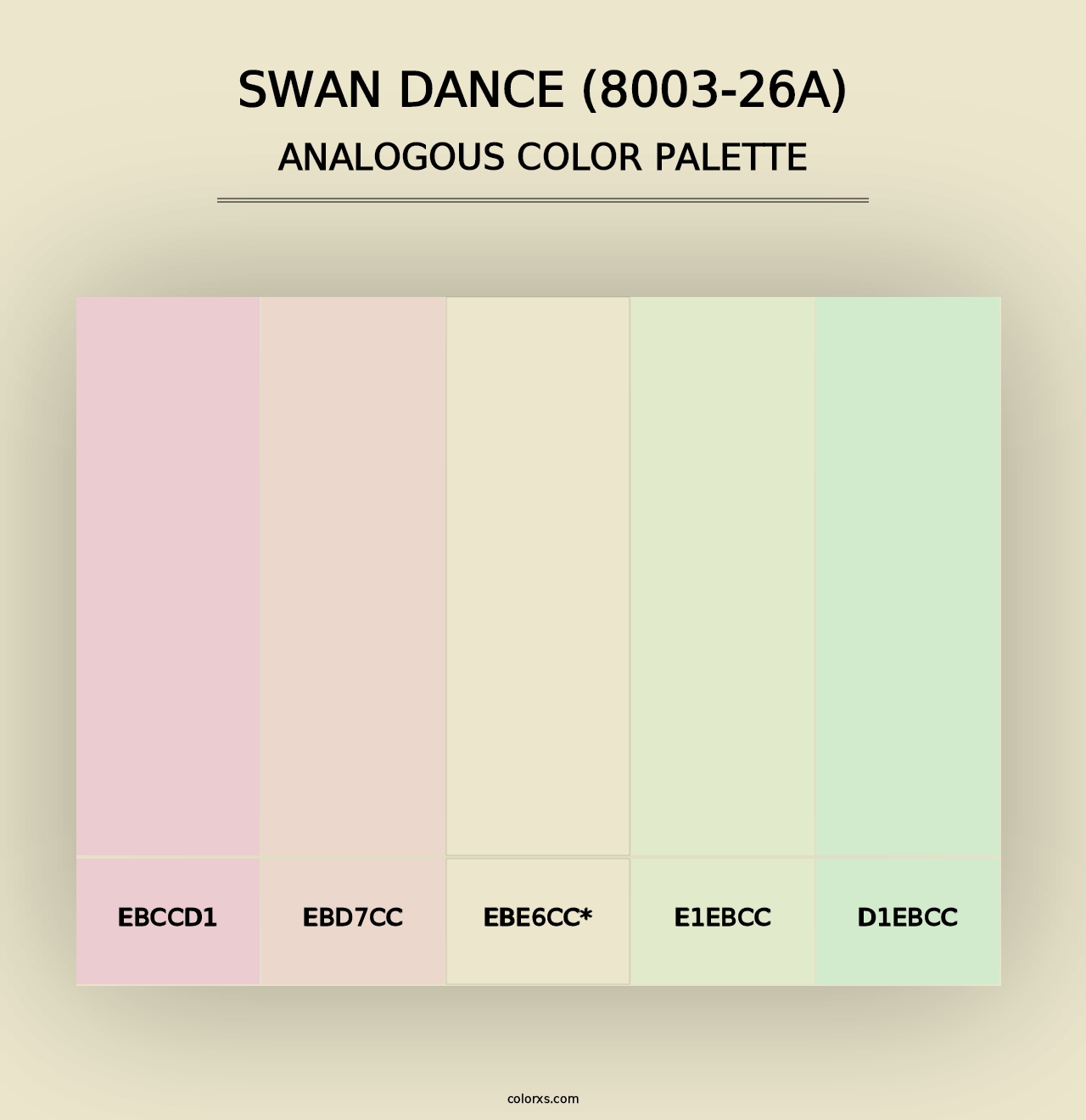 Swan Dance (8003-26A) - Analogous Color Palette