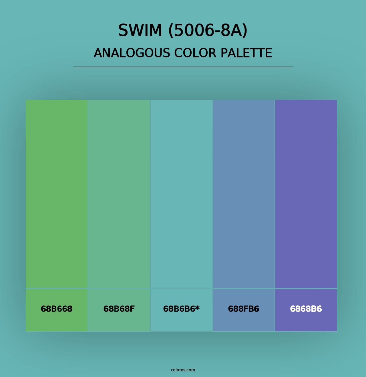 Swim (5006-8A) - Analogous Color Palette