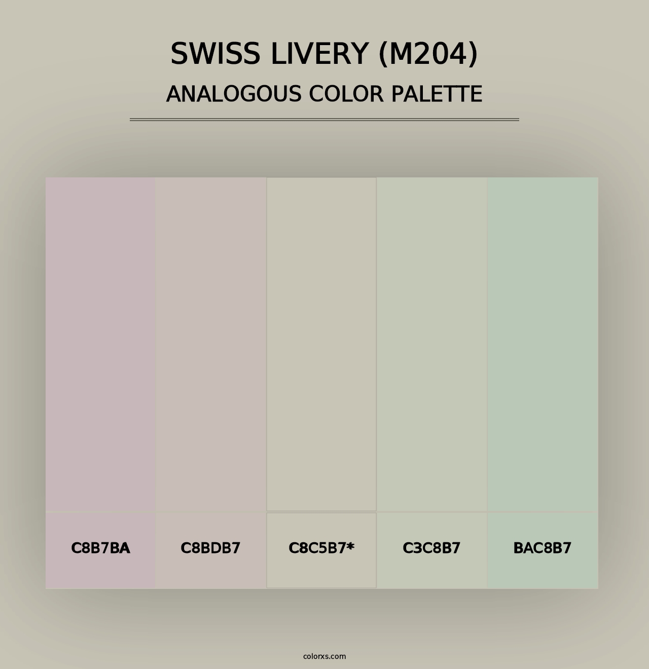 Swiss Livery (M204) - Analogous Color Palette