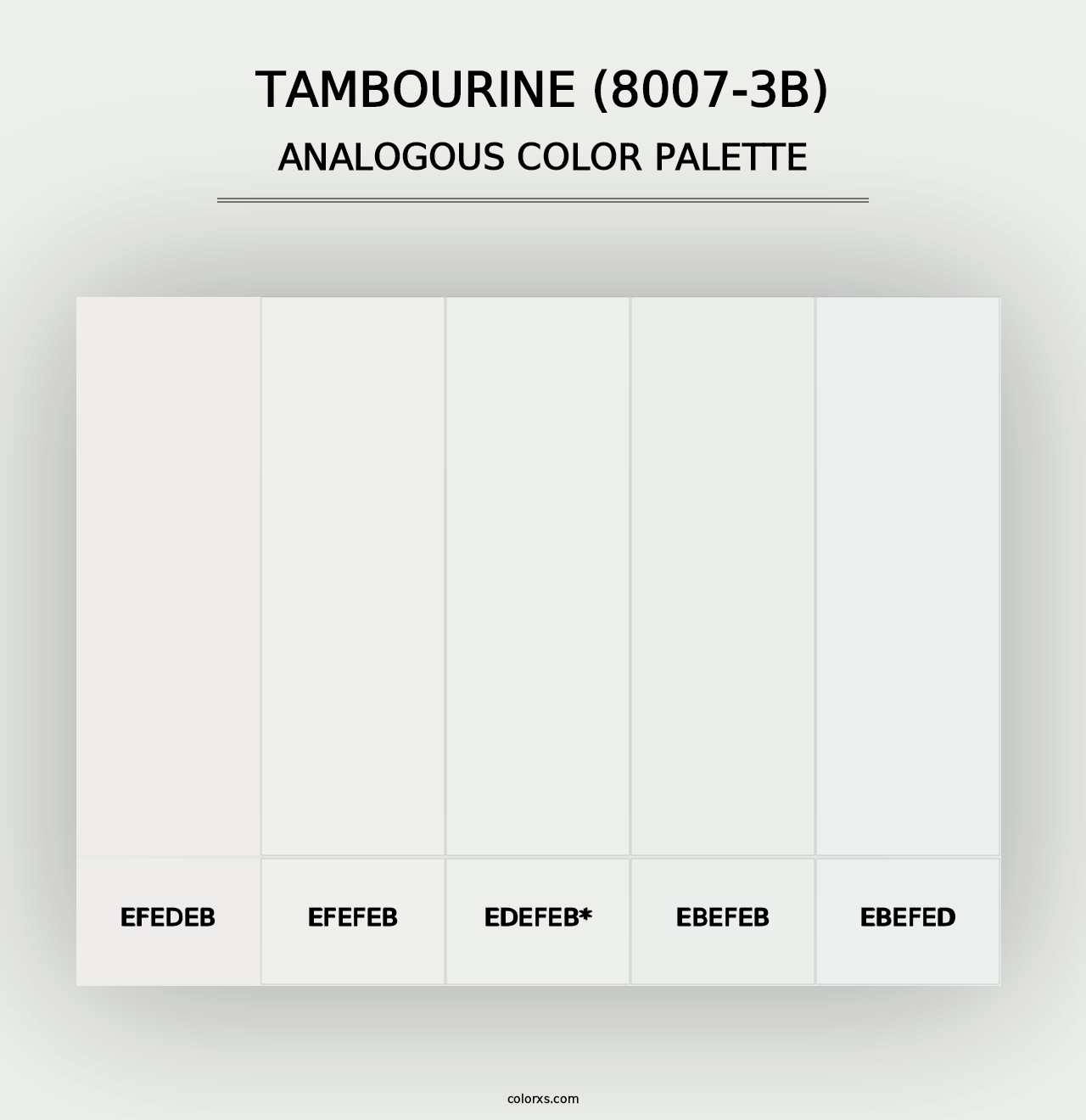 Tambourine (8007-3B) - Analogous Color Palette