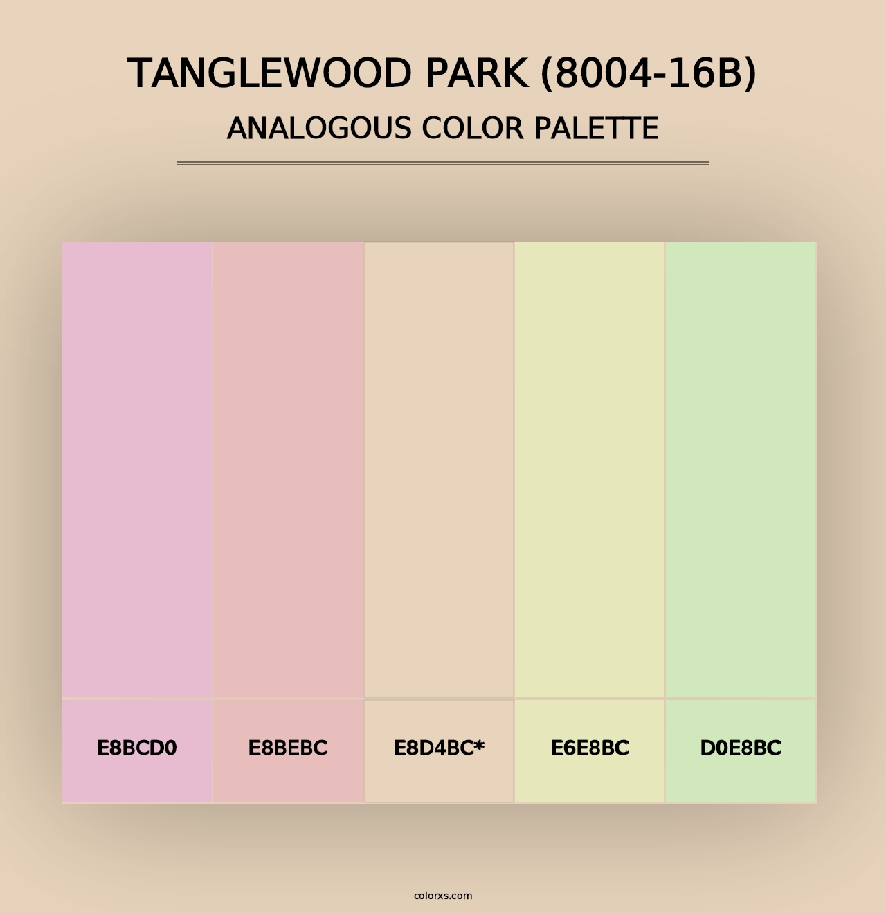 Tanglewood Park (8004-16B) - Analogous Color Palette