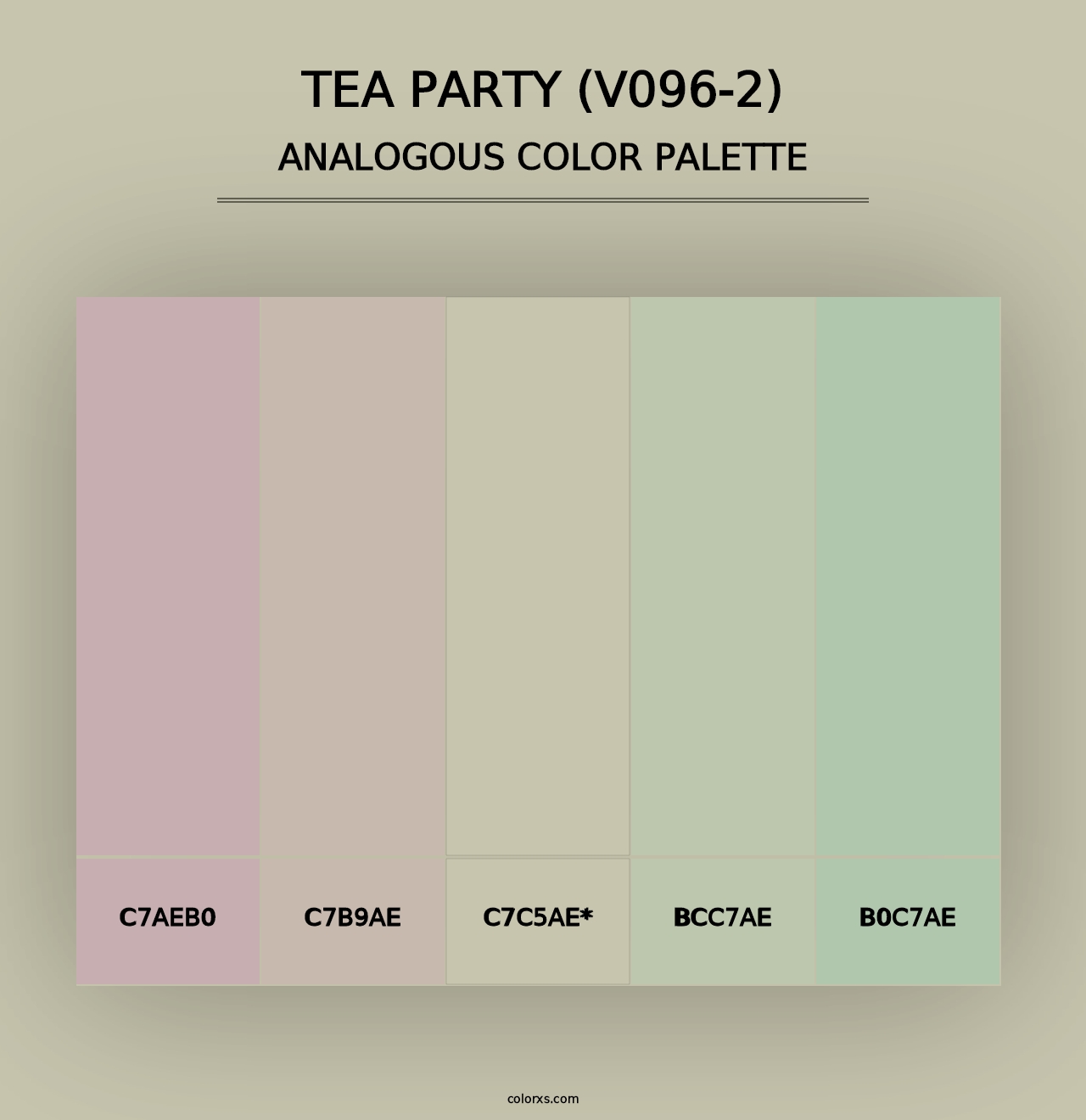 Tea Party (V096-2) - Analogous Color Palette