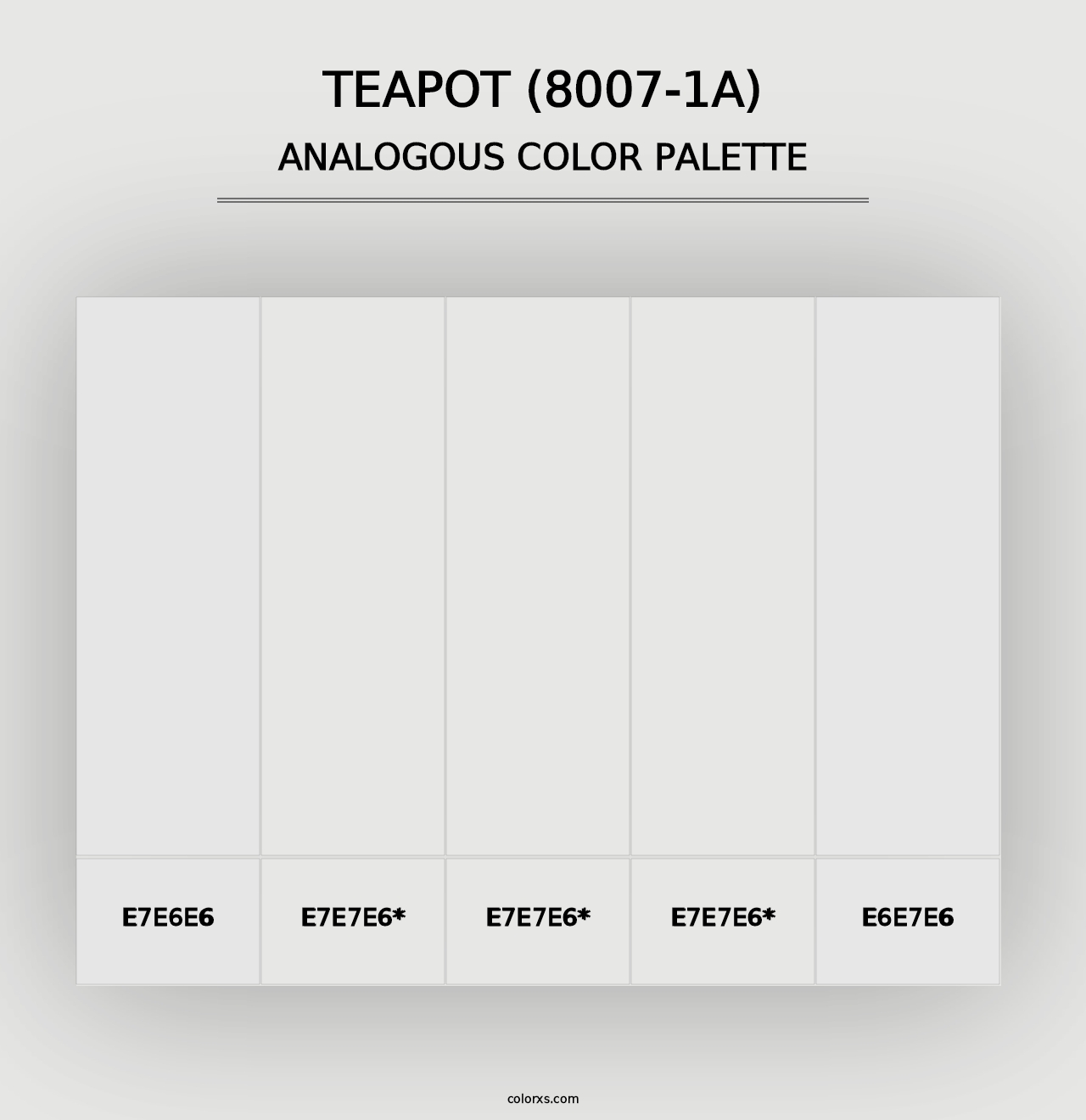 Teapot (8007-1A) - Analogous Color Palette