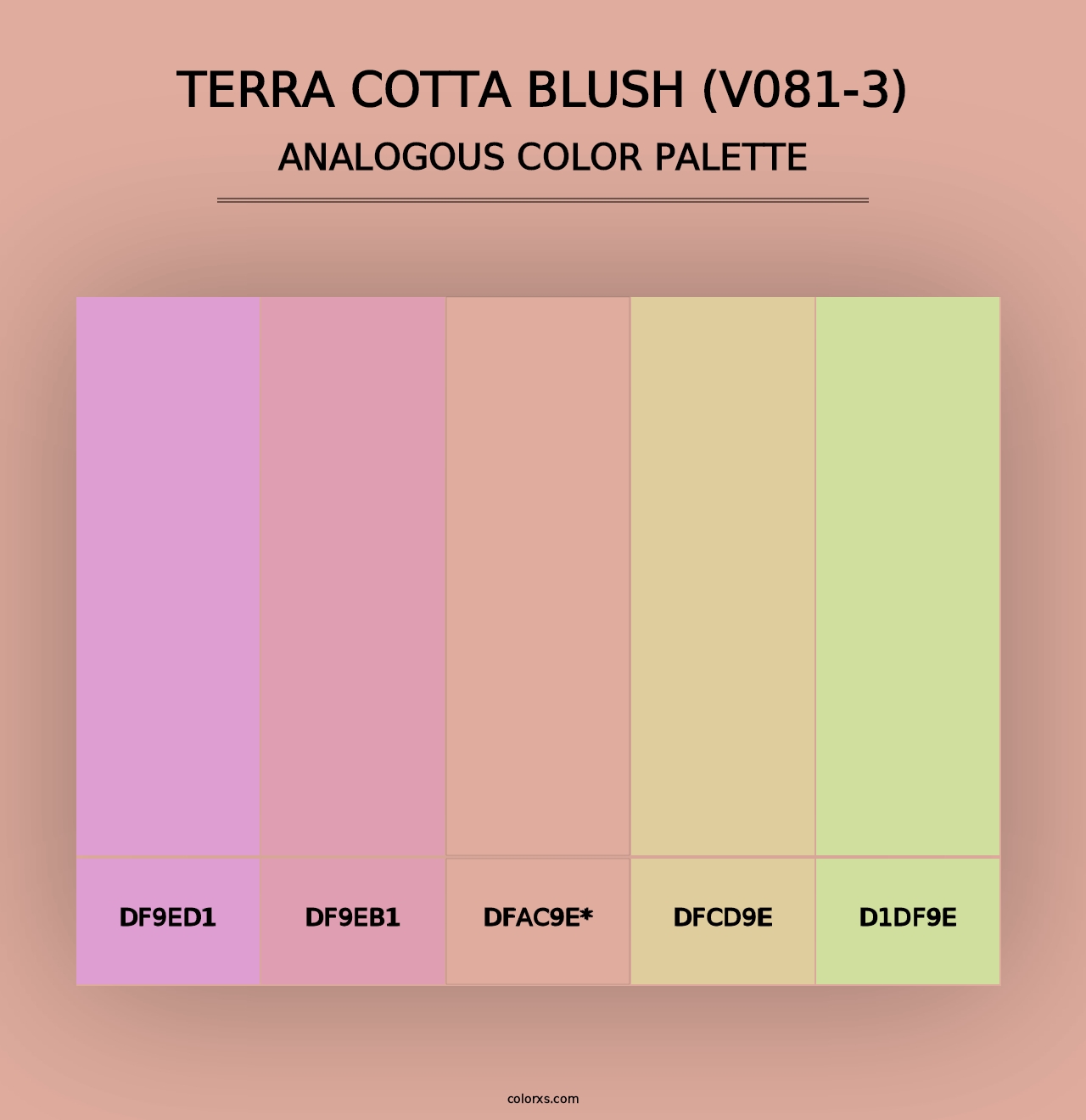 Terra Cotta Blush (V081-3) - Analogous Color Palette