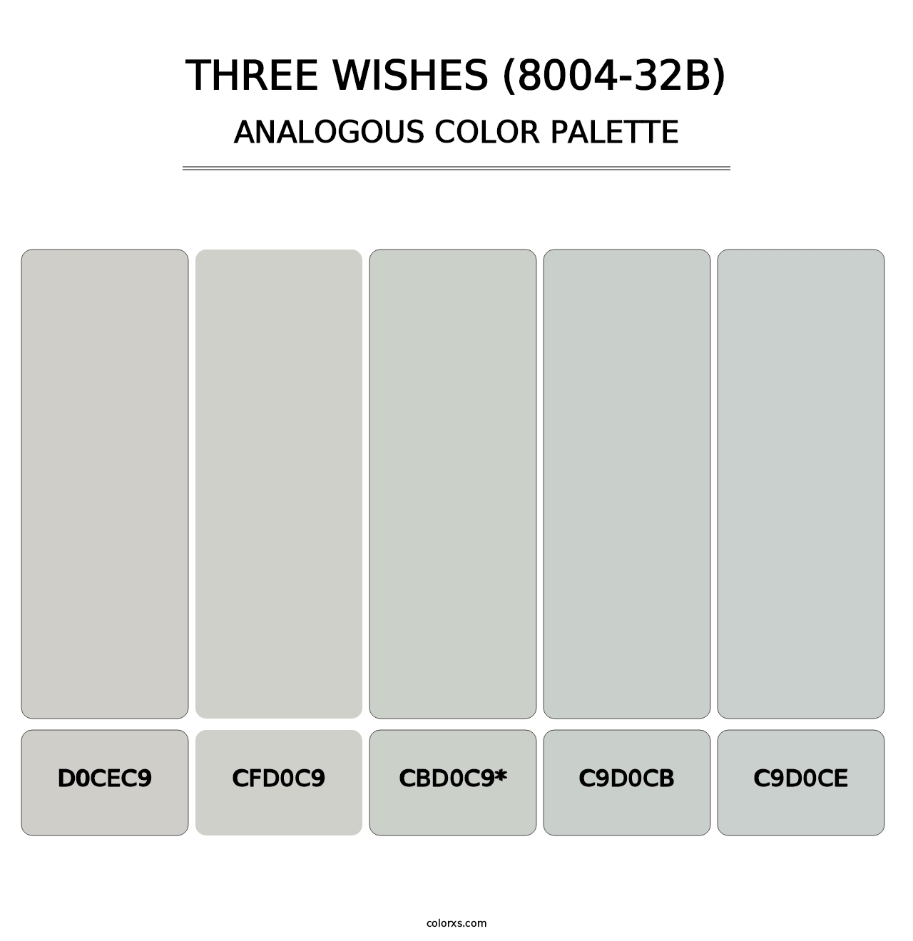 Three Wishes (8004-32B) - Analogous Color Palette