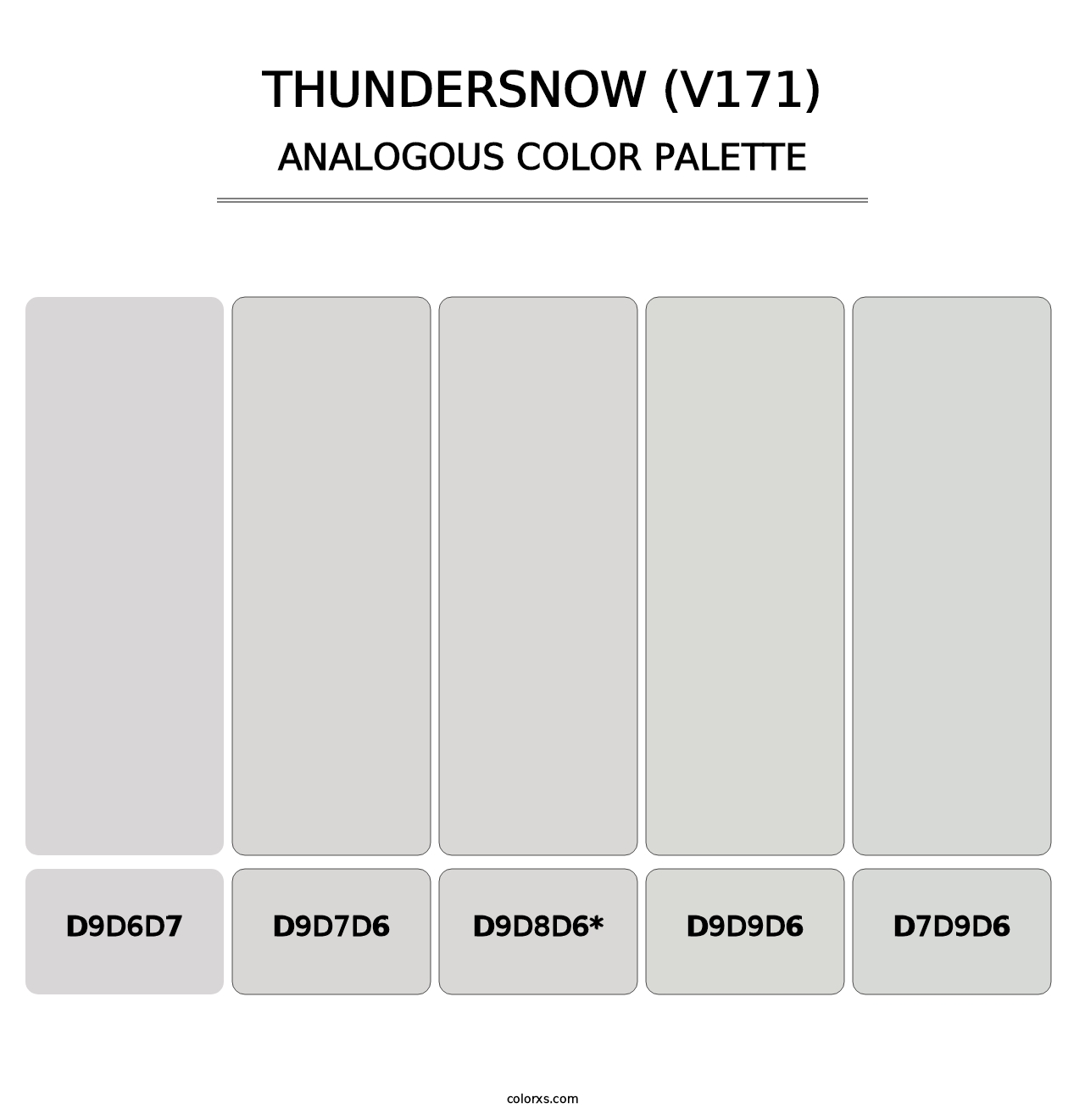 Thundersnow (V171) - Analogous Color Palette