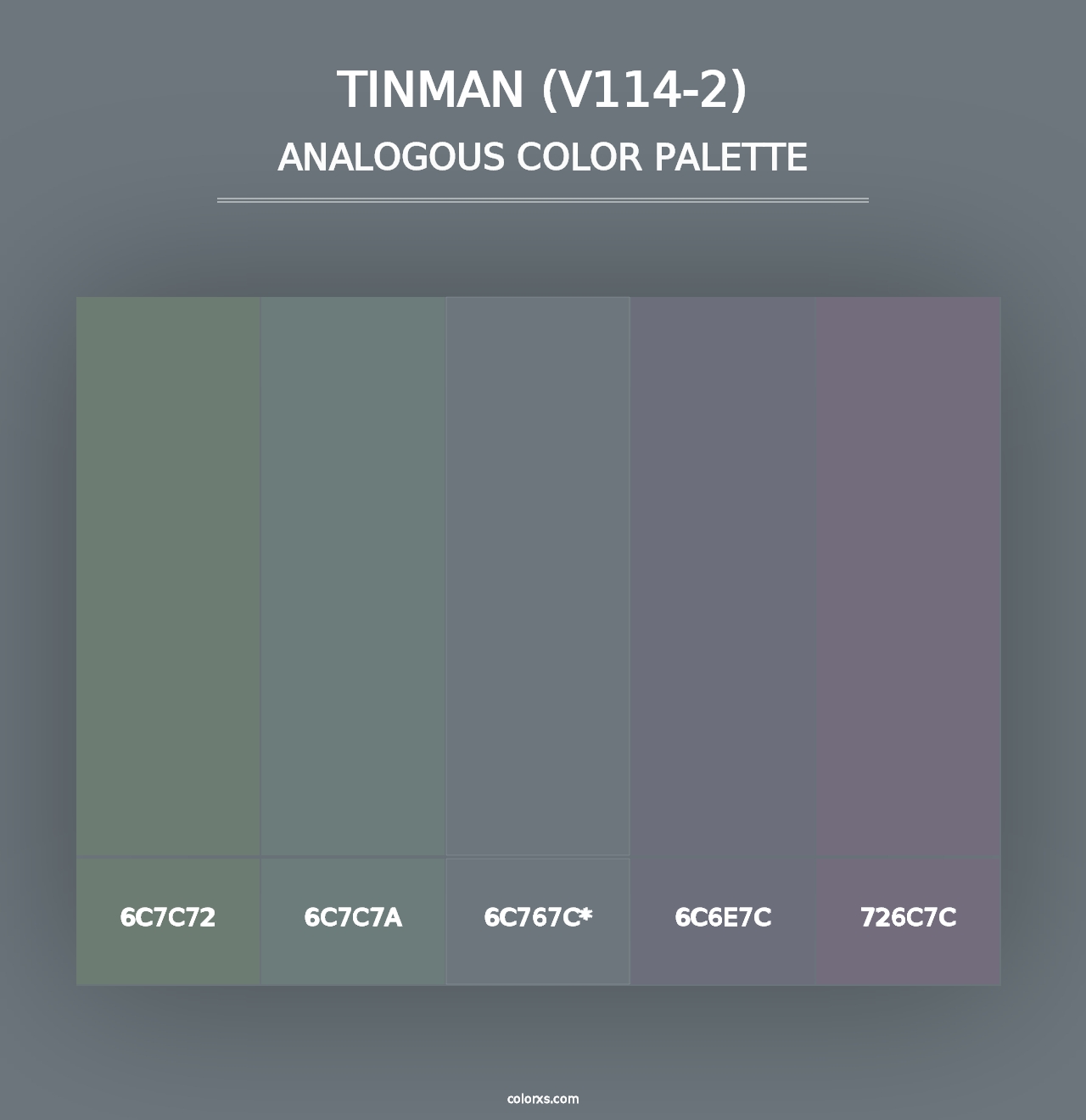 Tinman (V114-2) - Analogous Color Palette