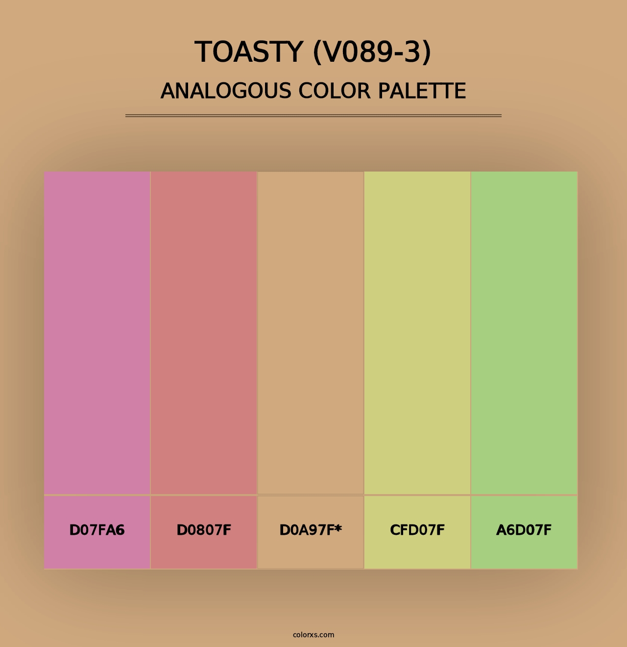 Toasty (V089-3) - Analogous Color Palette