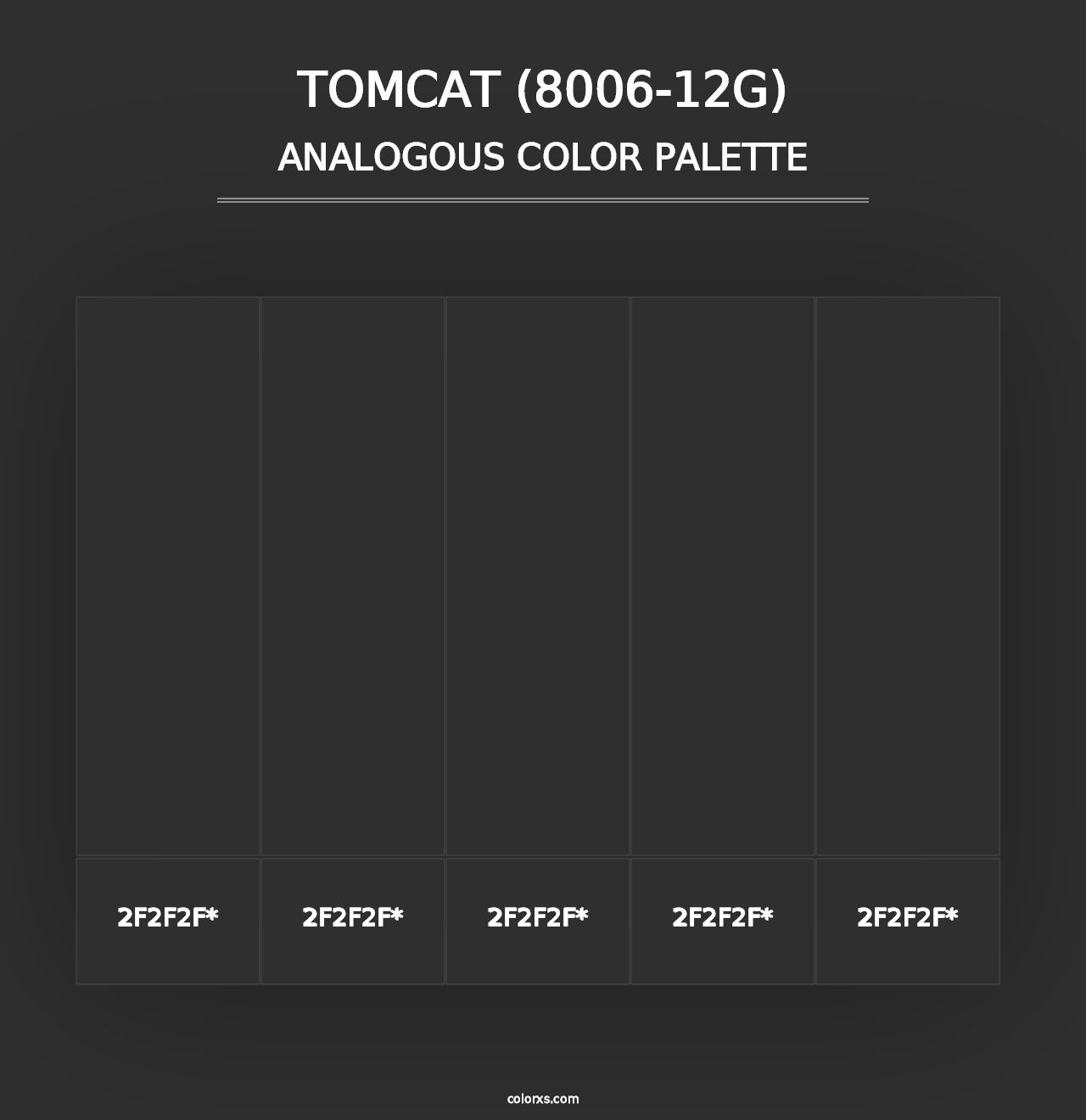 Tomcat (8006-12G) - Analogous Color Palette