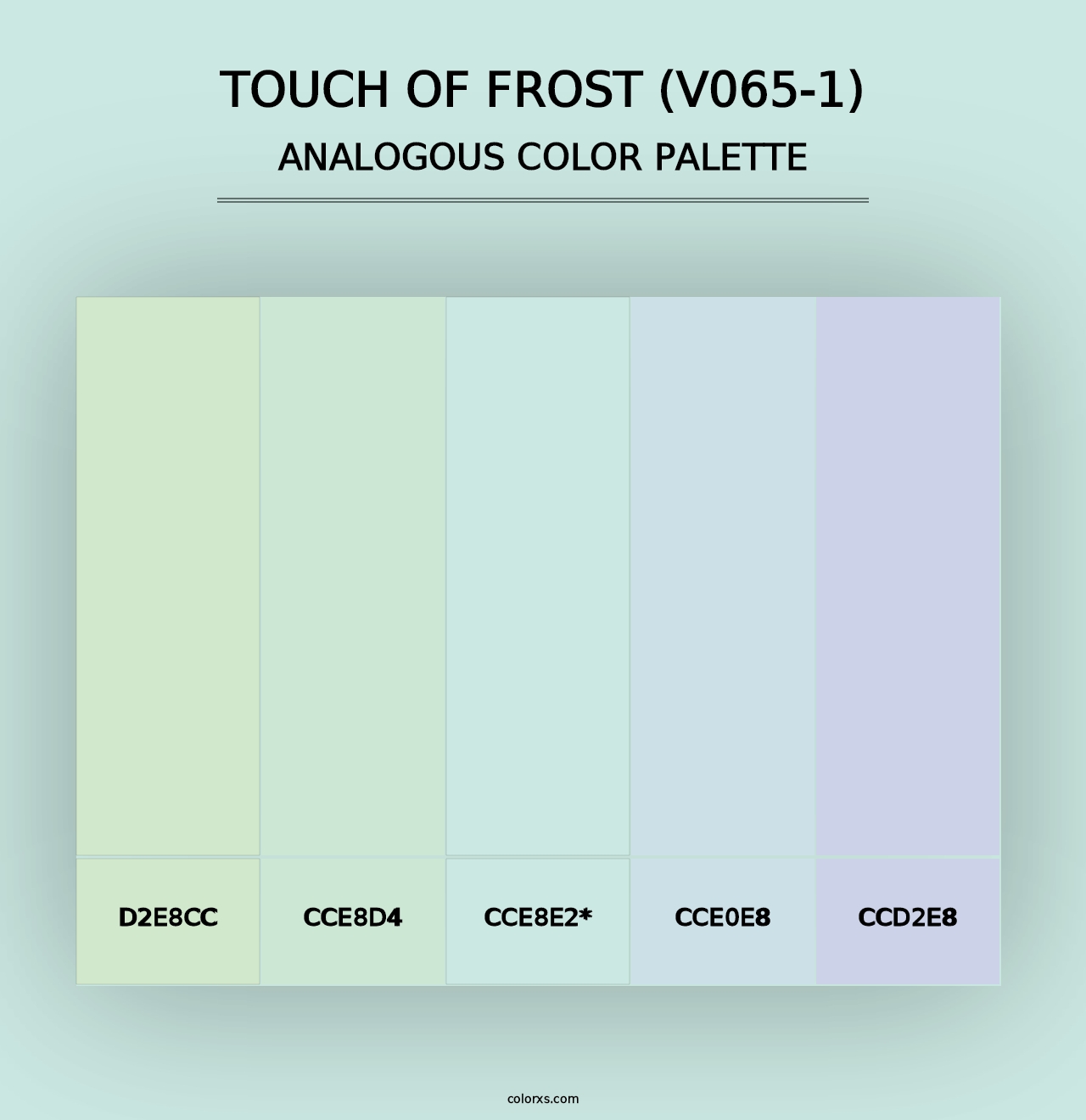 Touch of Frost (V065-1) - Analogous Color Palette