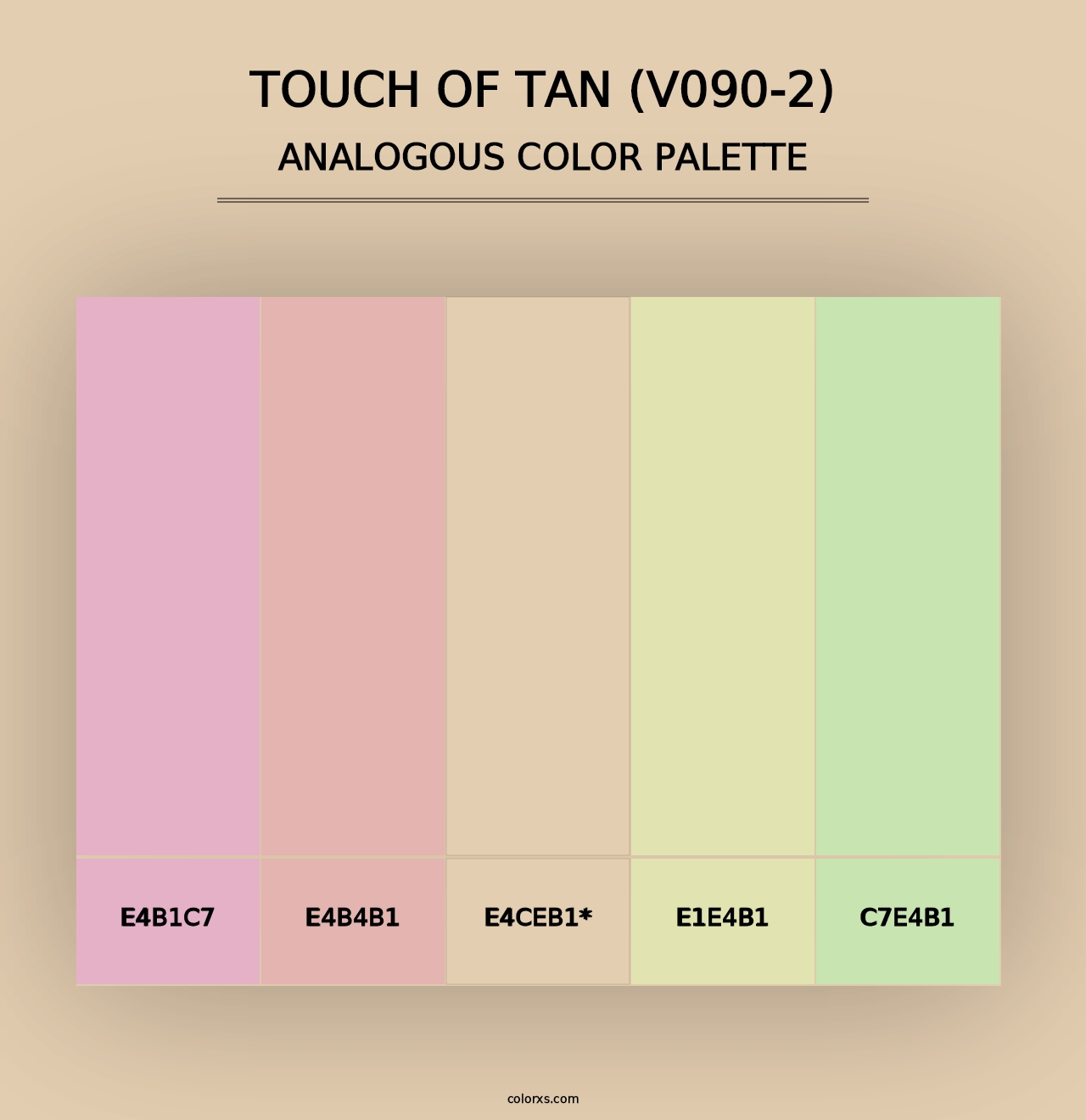 Touch of Tan (V090-2) - Analogous Color Palette