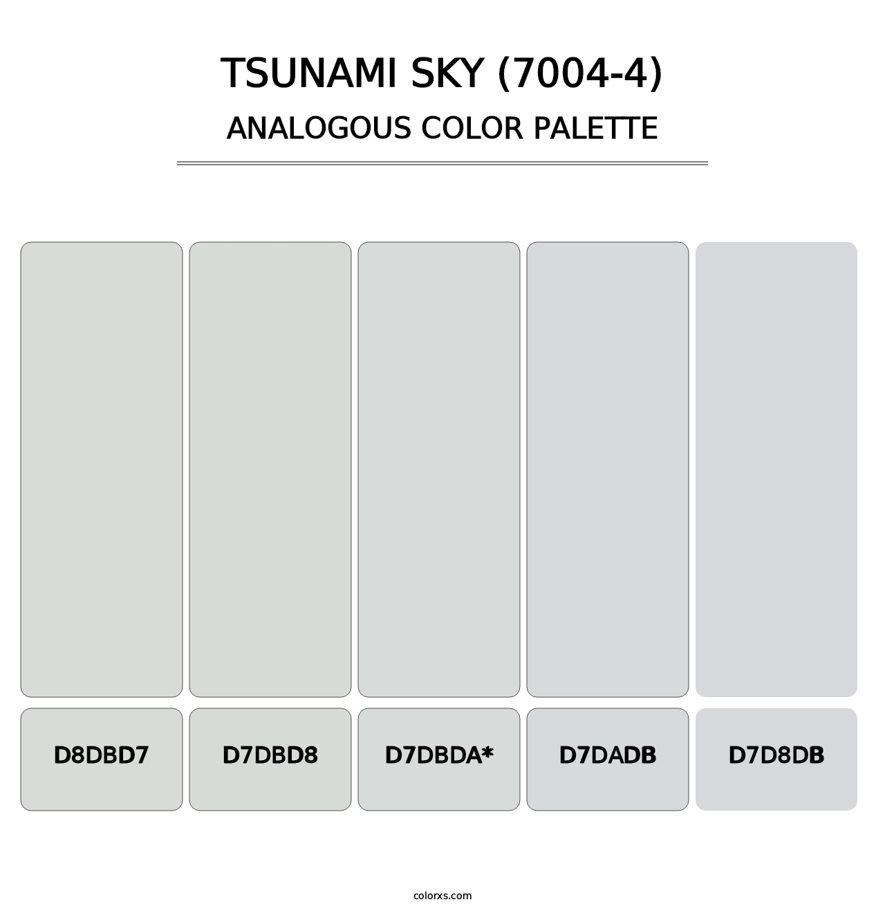 Tsunami Sky (7004-4) - Analogous Color Palette