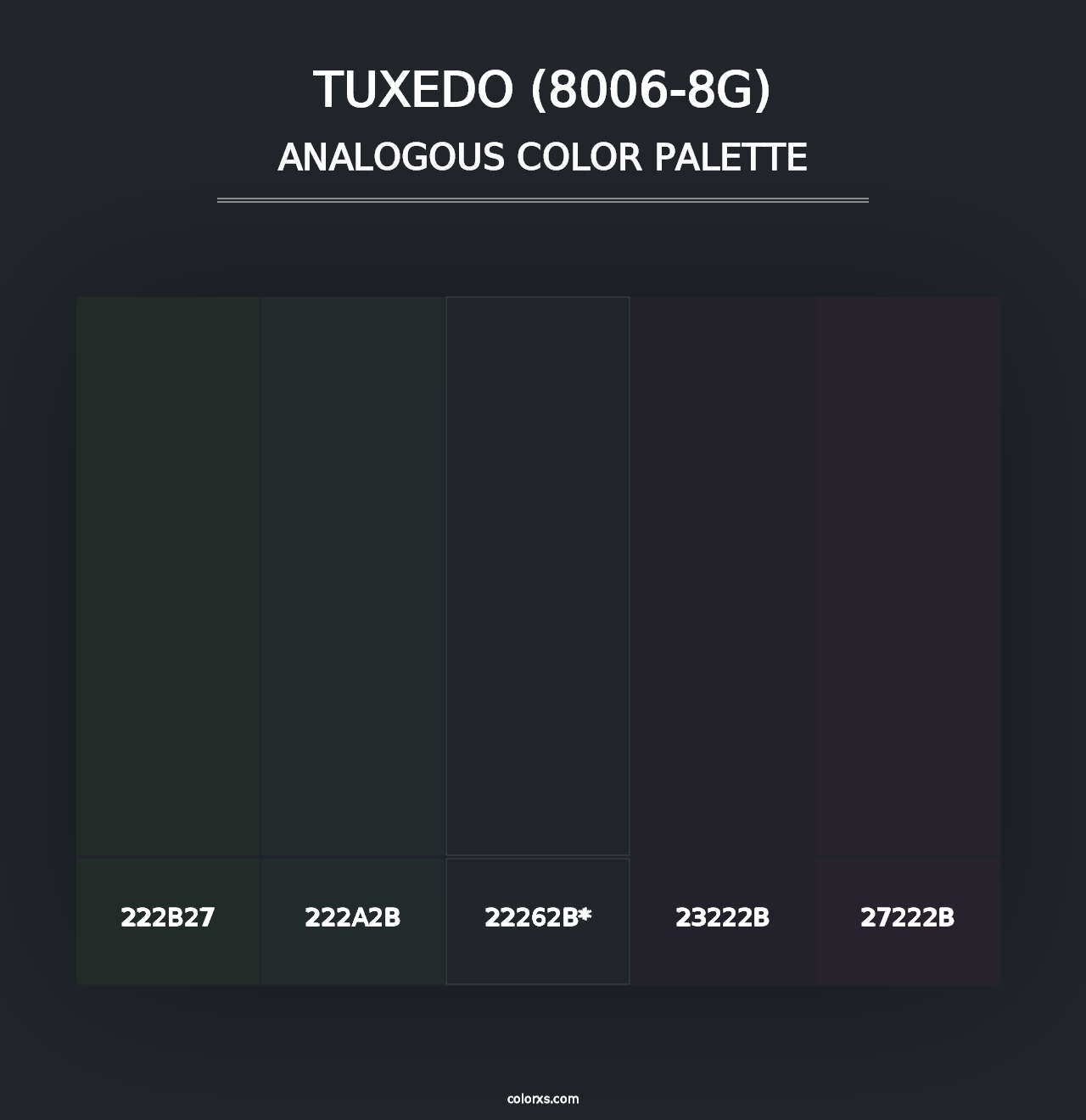 Tuxedo (8006-8G) - Analogous Color Palette