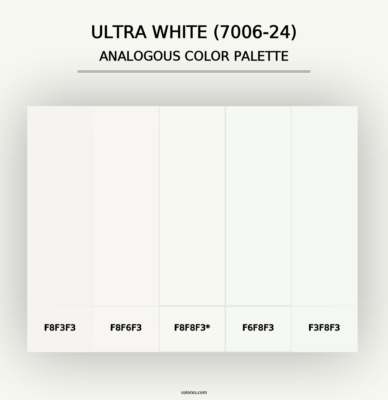 Ultra White (7006-24) - Analogous Color Palette