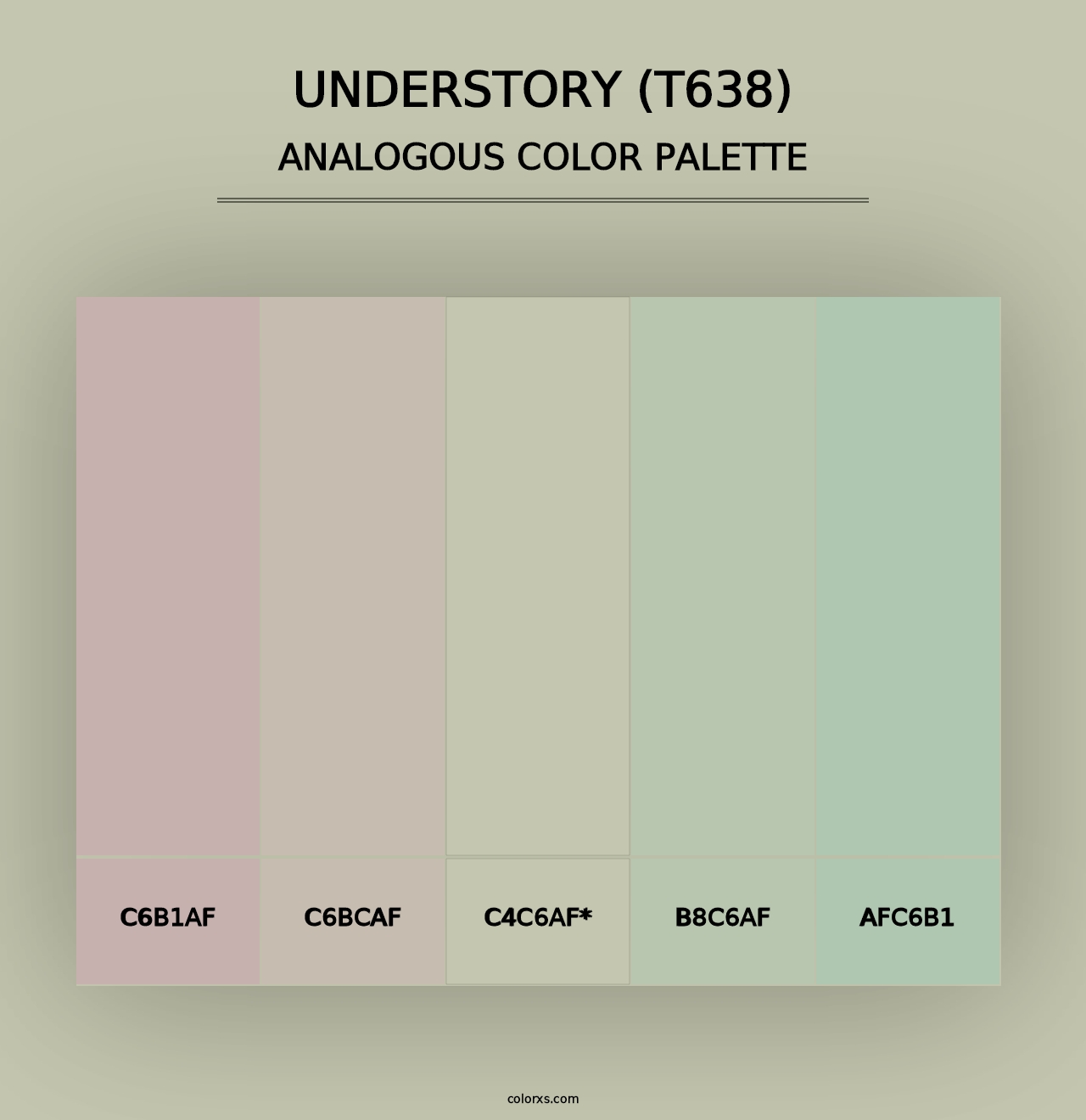 Understory (T638) - Analogous Color Palette