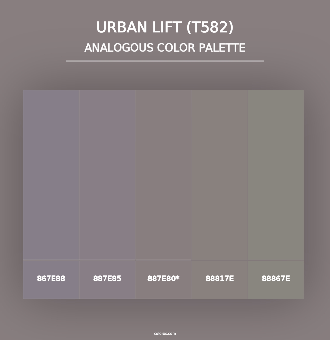 Urban Lift (T582) - Analogous Color Palette