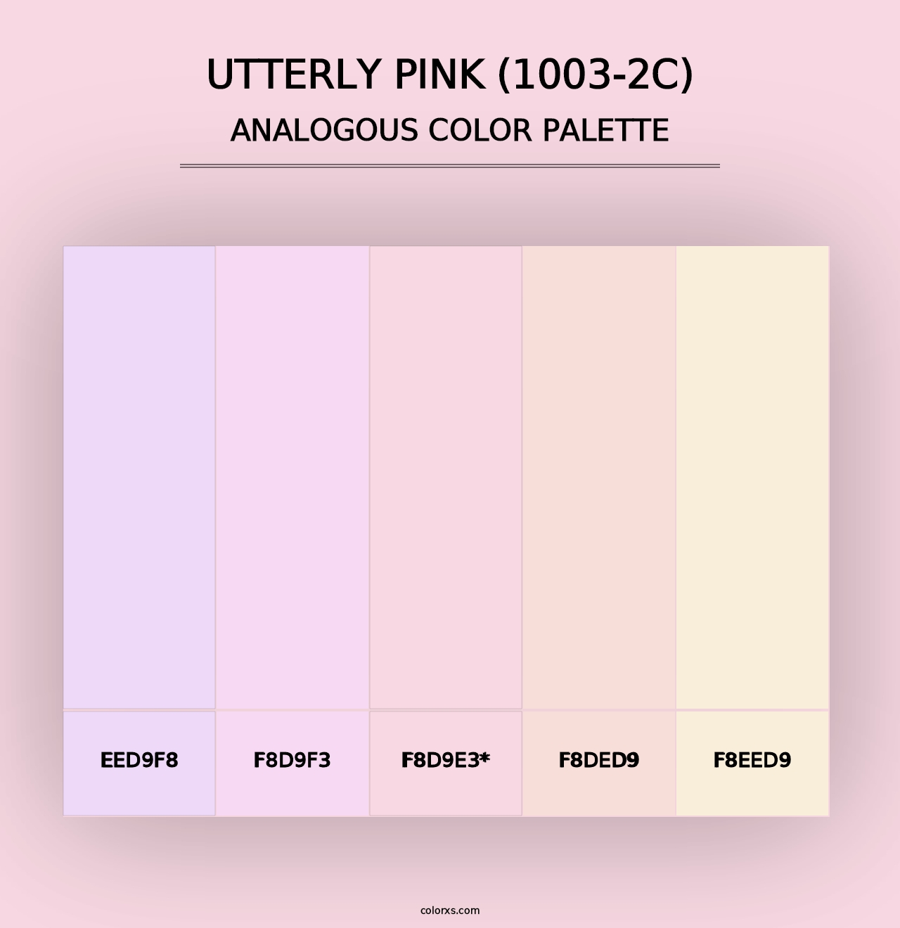 Utterly Pink (1003-2C) - Analogous Color Palette