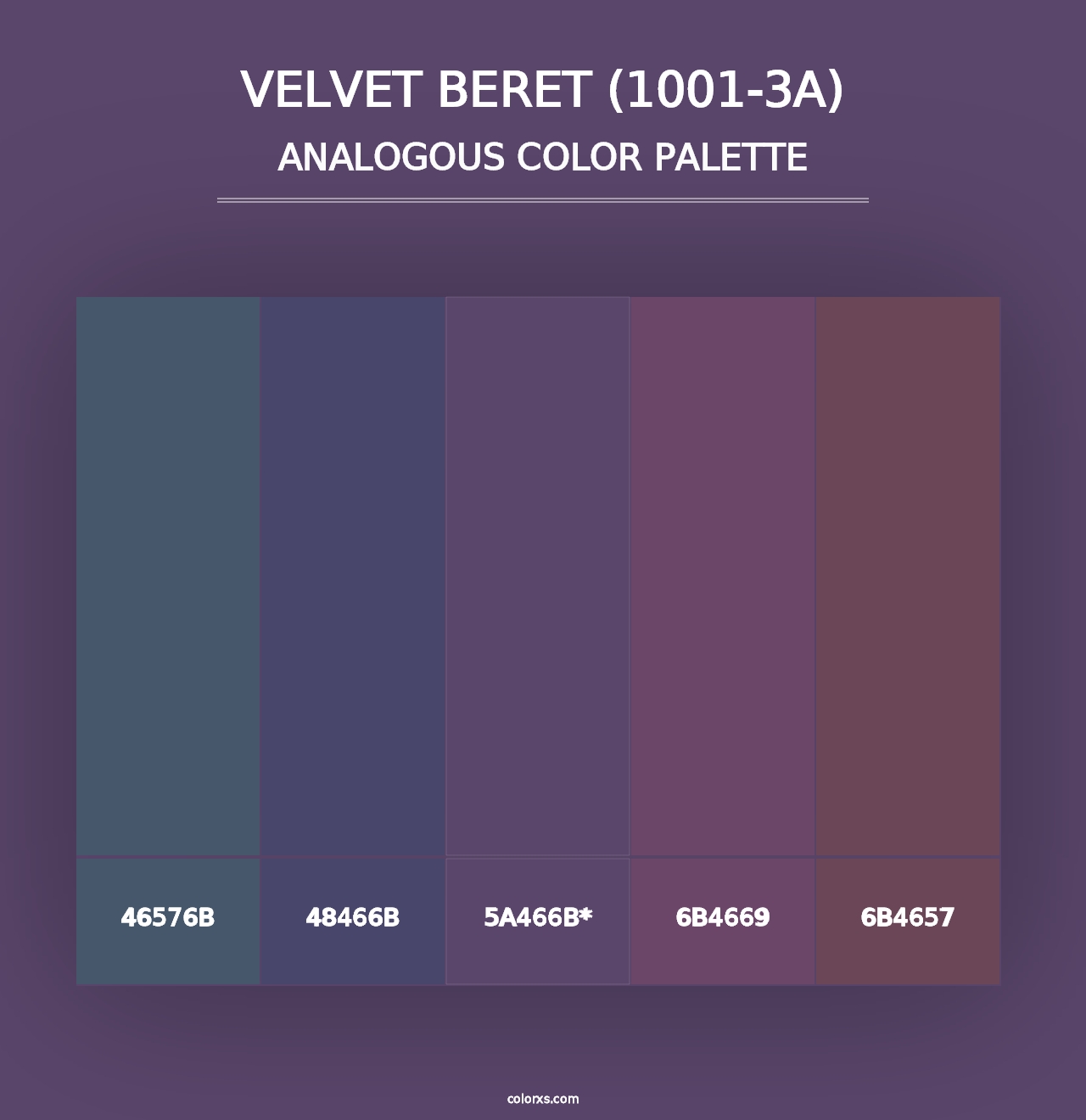 Velvet Beret (1001-3A) - Analogous Color Palette