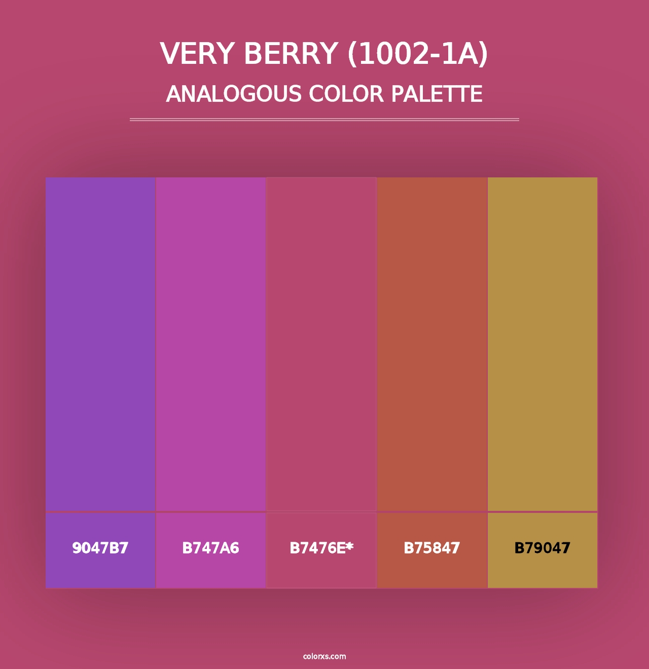 Very Berry (1002-1A) - Analogous Color Palette