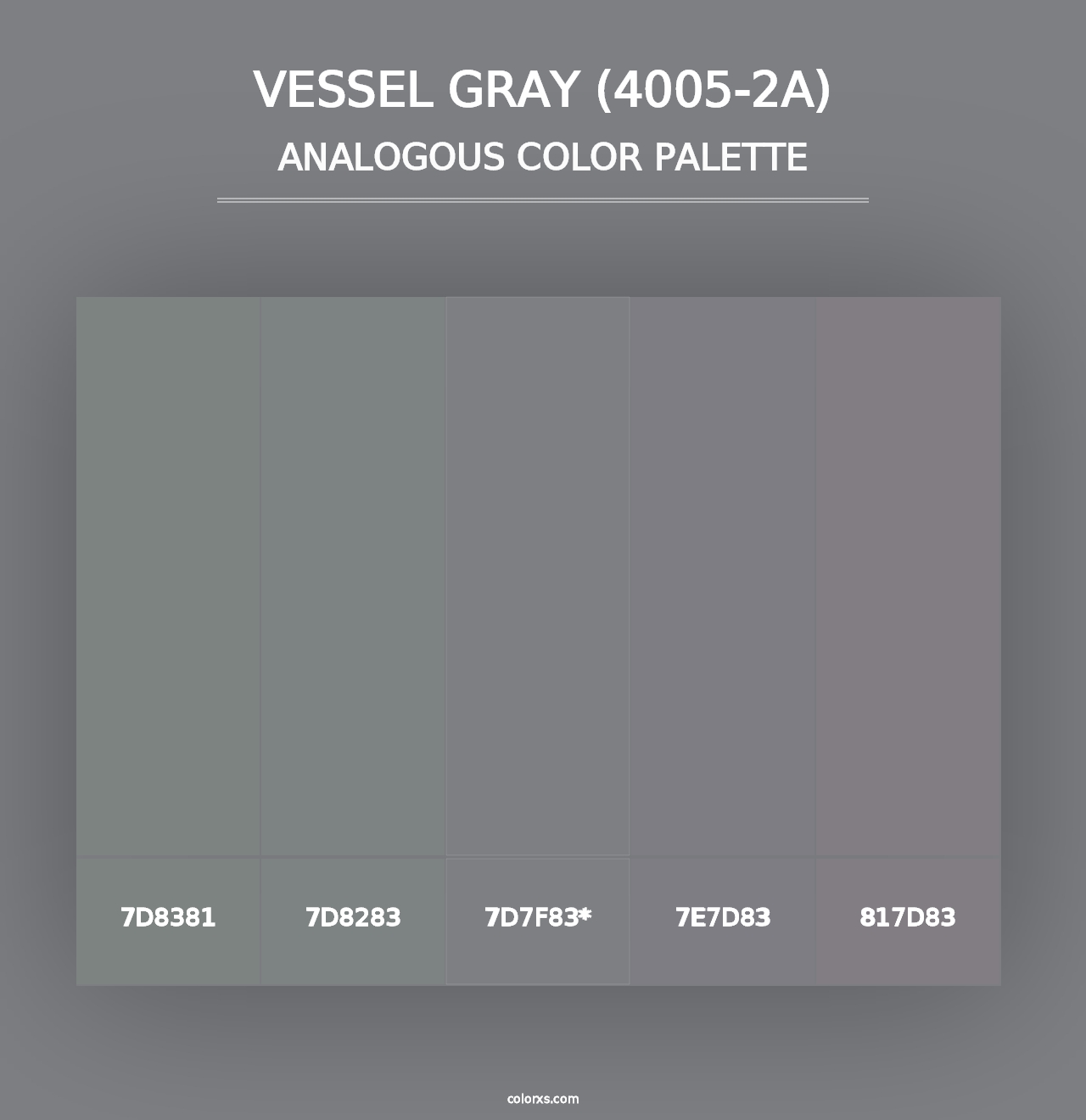 Vessel Gray (4005-2A) - Analogous Color Palette