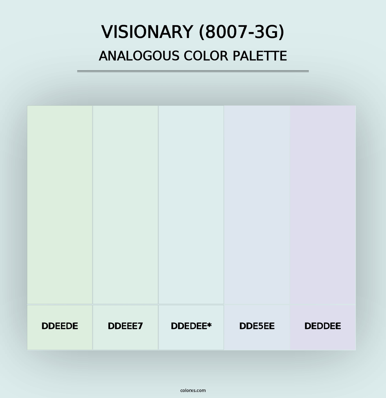 Visionary (8007-3G) - Analogous Color Palette